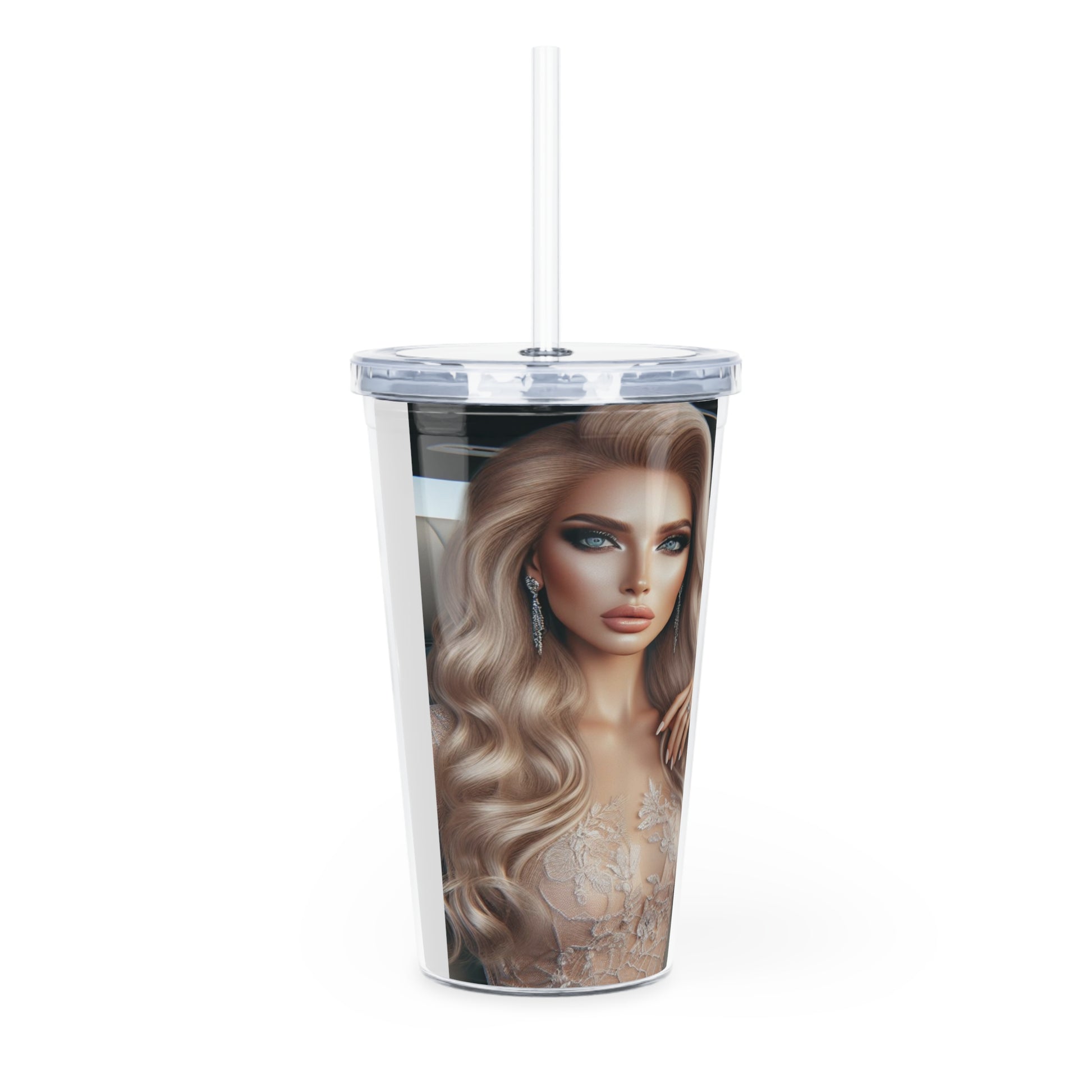 Elegant Drive Tumbler with Straw Mug Printify