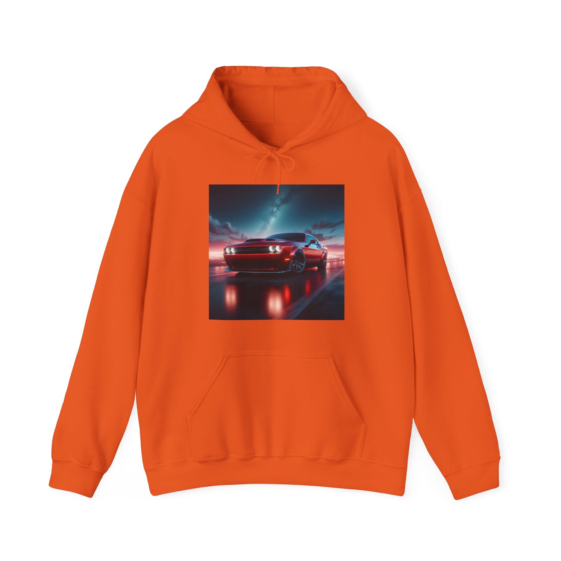 Red Challenger Hoodie Hoodie Printify Orange S