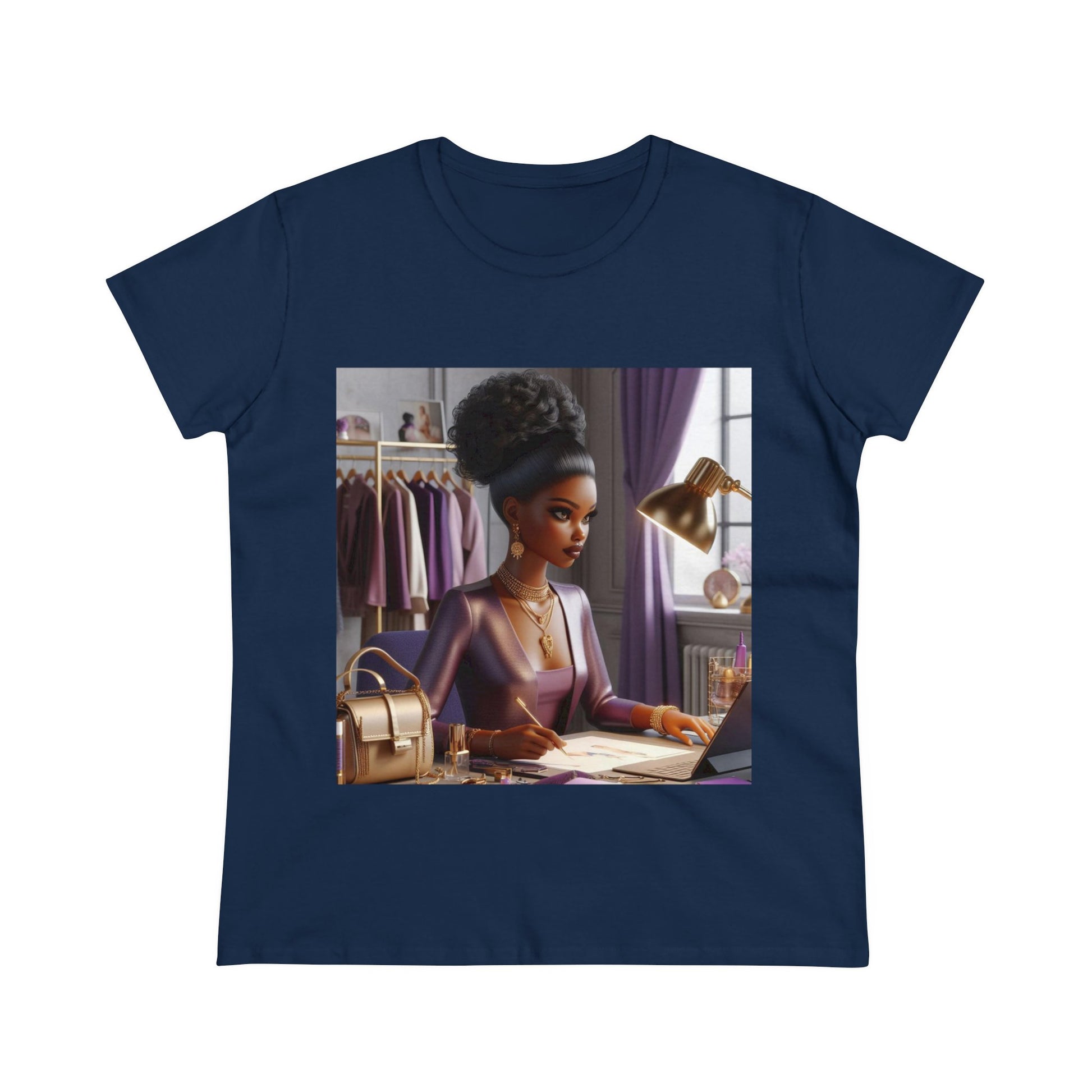 Fashion and Beauty T-Shirt T-Shirt Printify Navy S