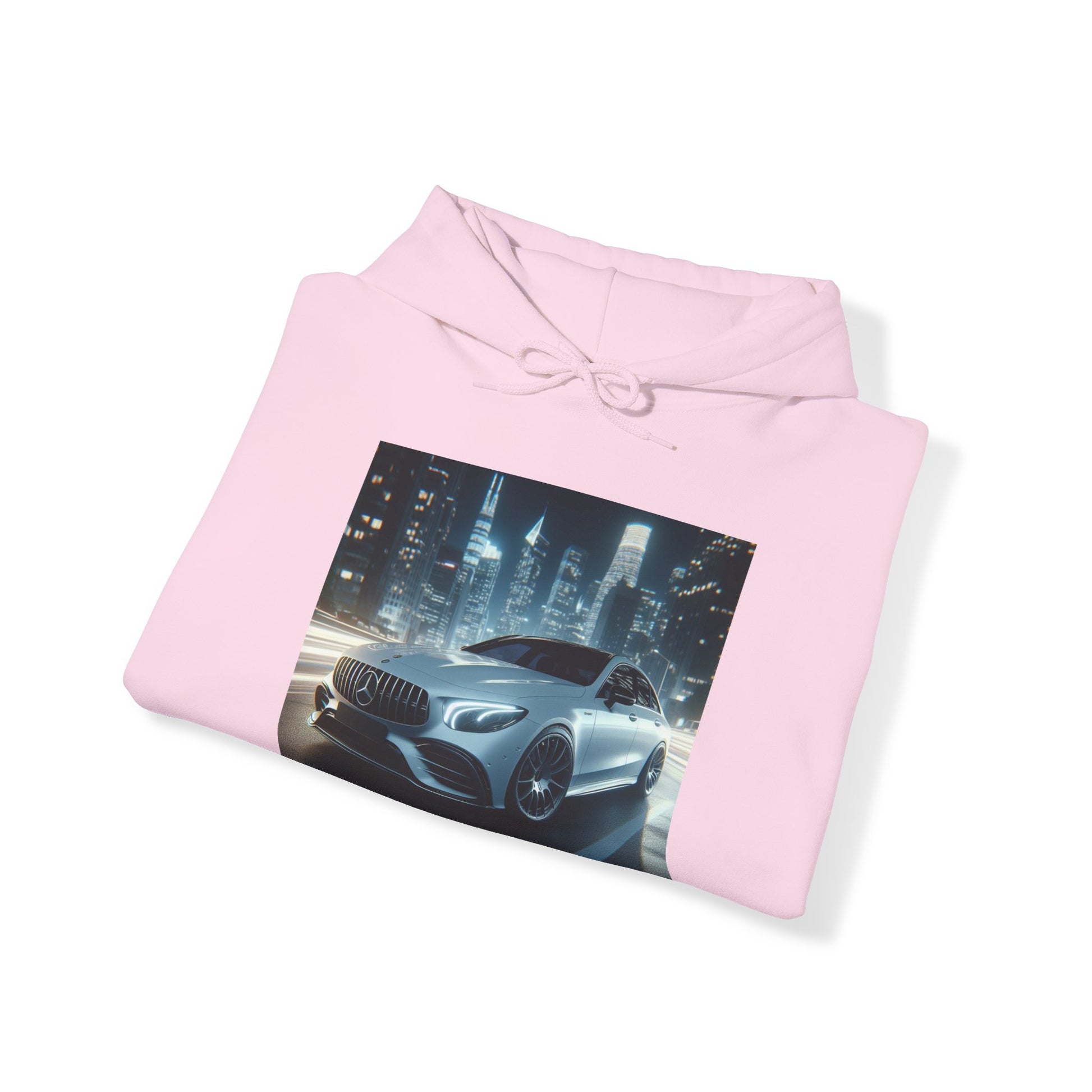 White Mercedes Hoodie Hoodie Printify