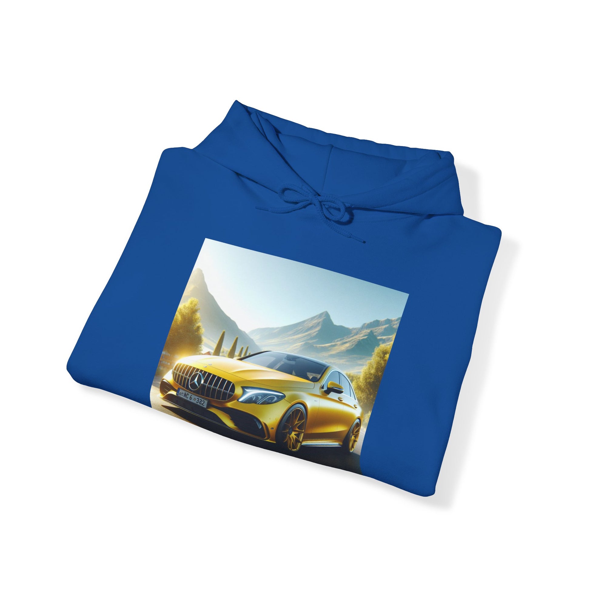 Yellow Mercedes Hoodie Hoodie Printify
