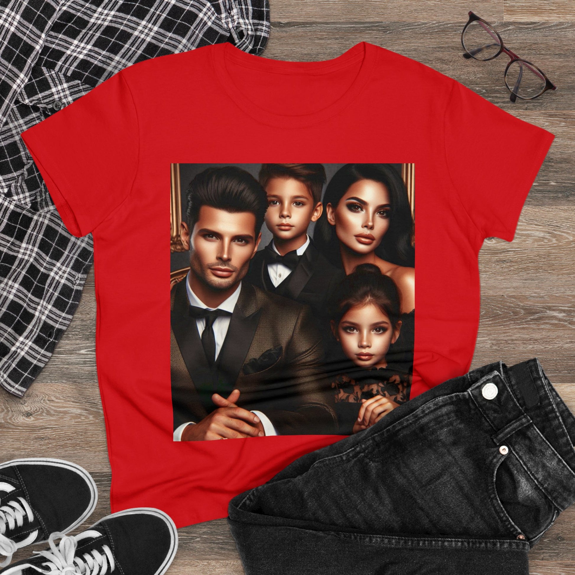 Family Portrait T-Shirt T-Shirt Printify