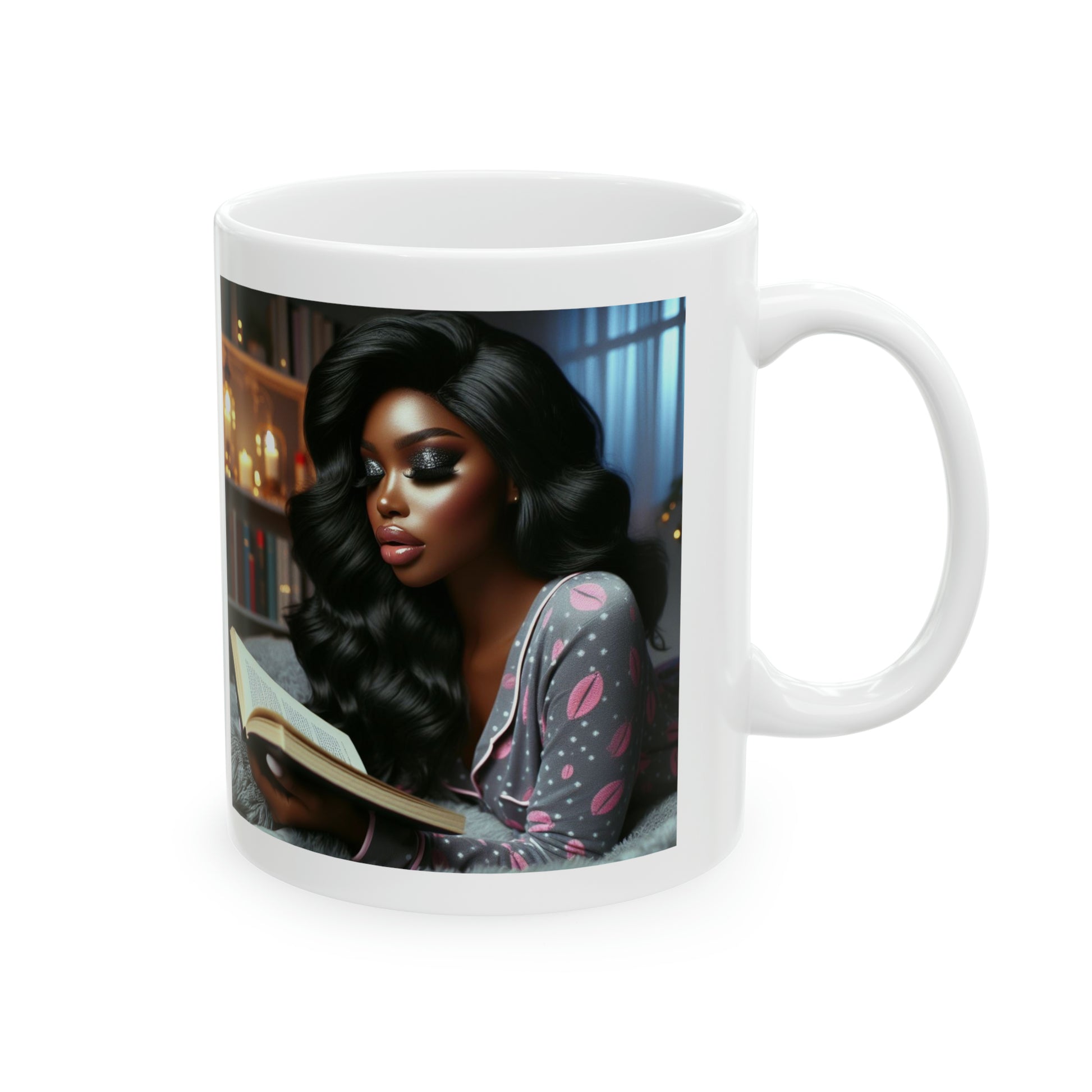 Late Night Book Mug Mug Printify