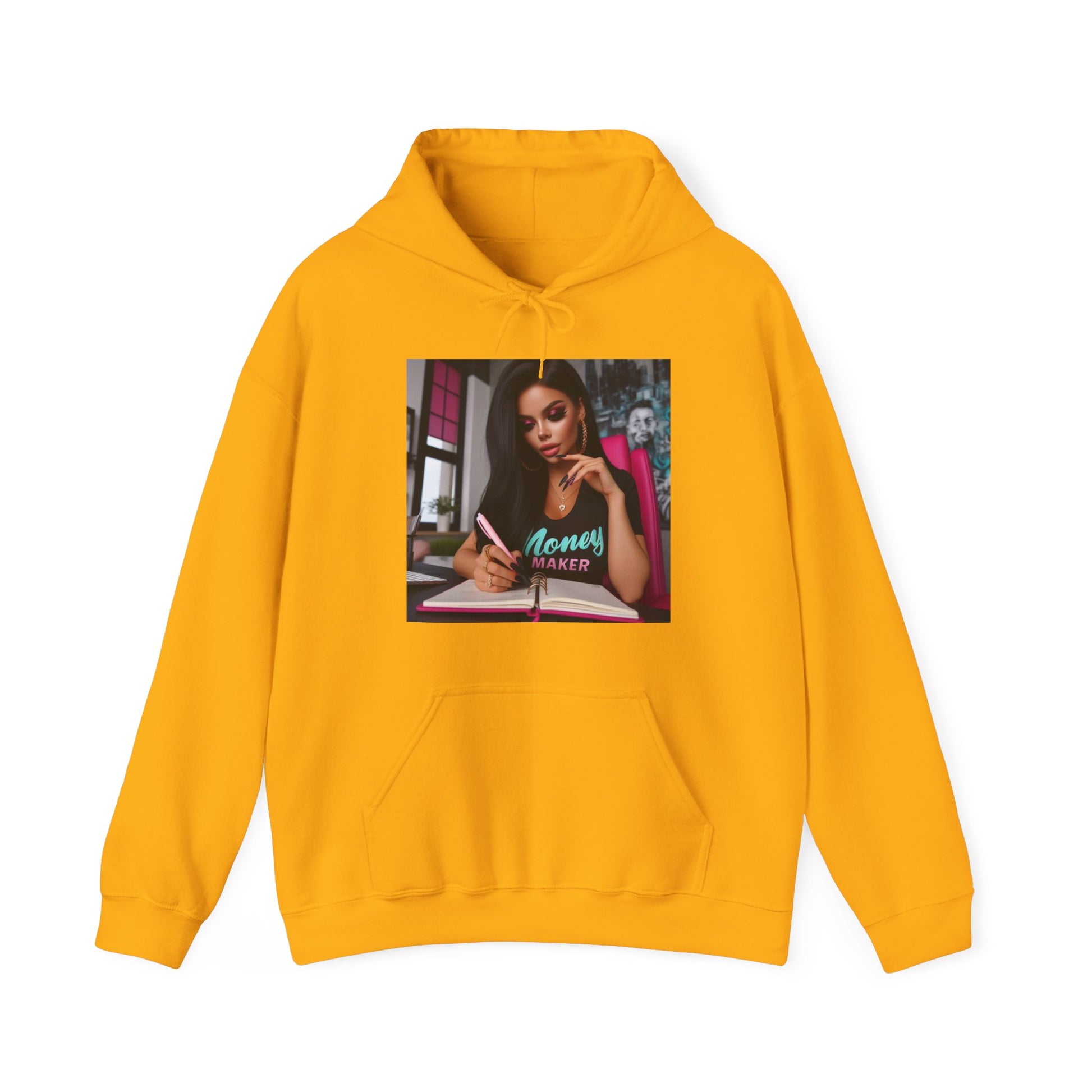 Money Maker Hoodie Hoodie Printify Gold S