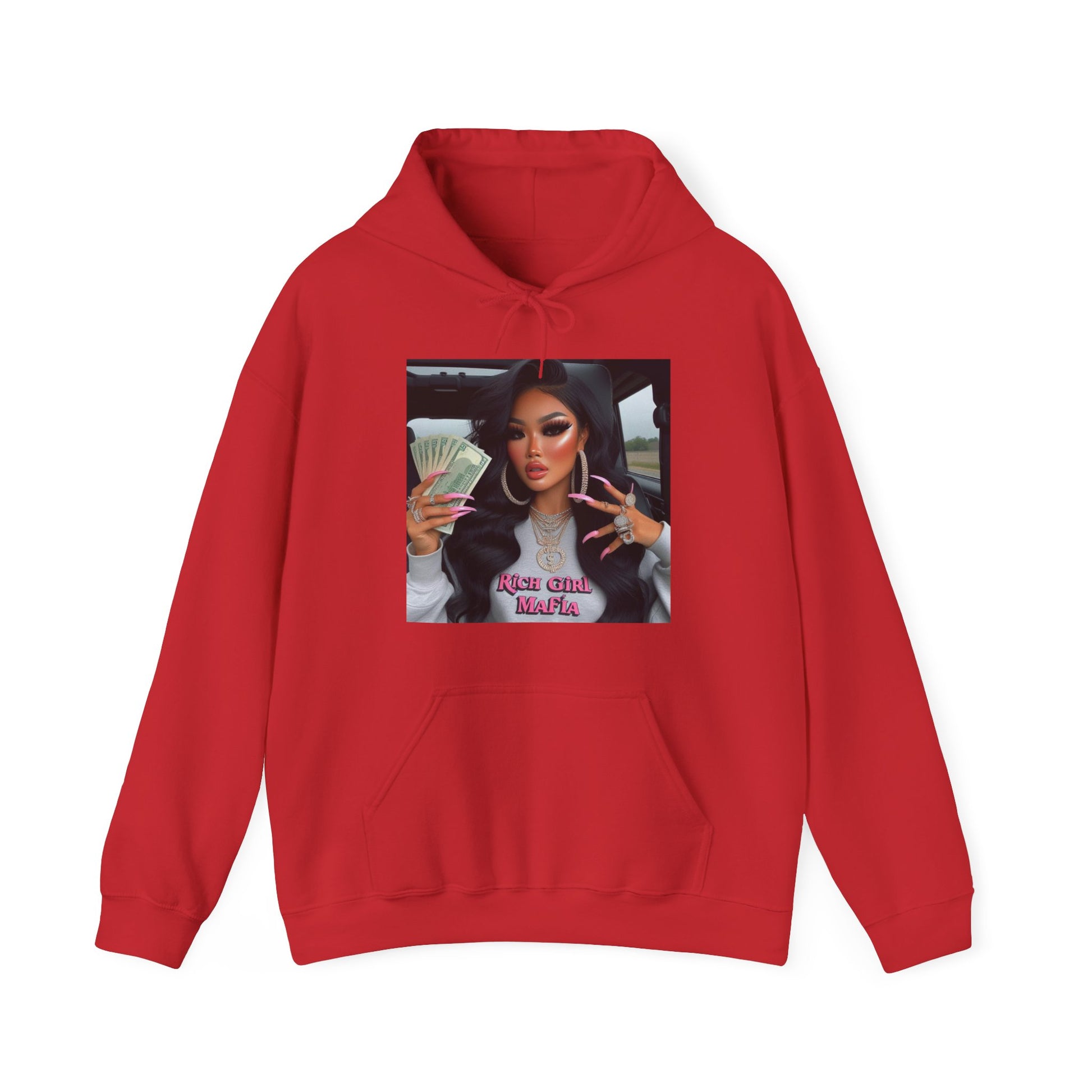 Rich Girl Mafia Hoodie Hoodie Printify Red S