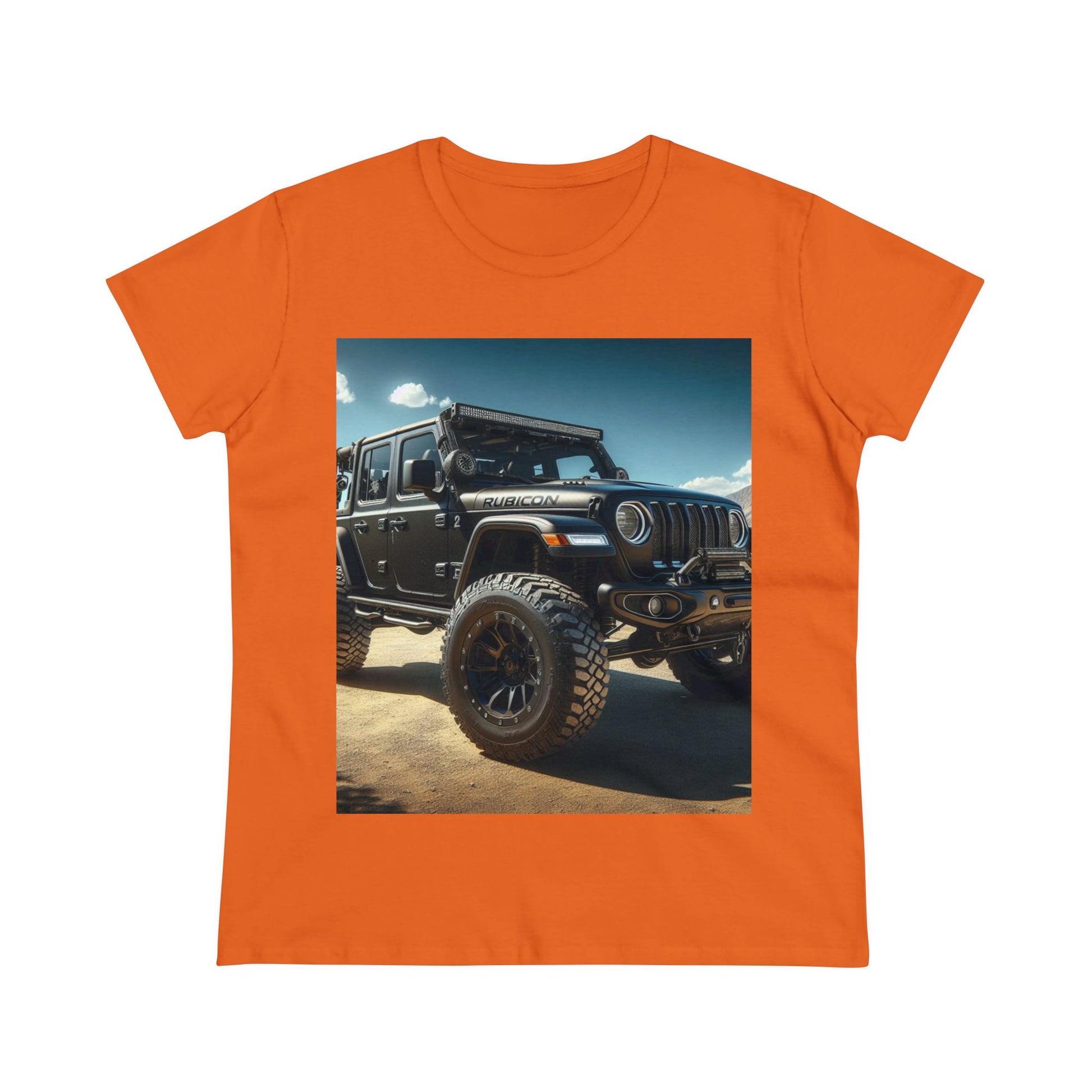 Black Rubicon T-Shirt T-Shirt Printify Orange S