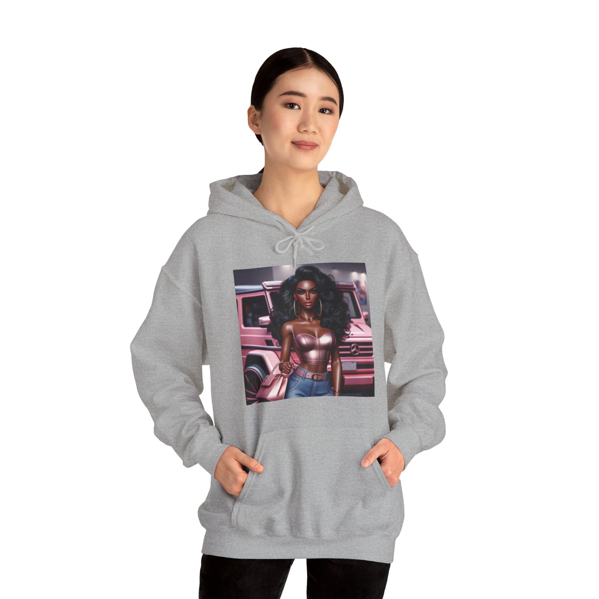Pink Luxury Hoodie Hoodie Printify