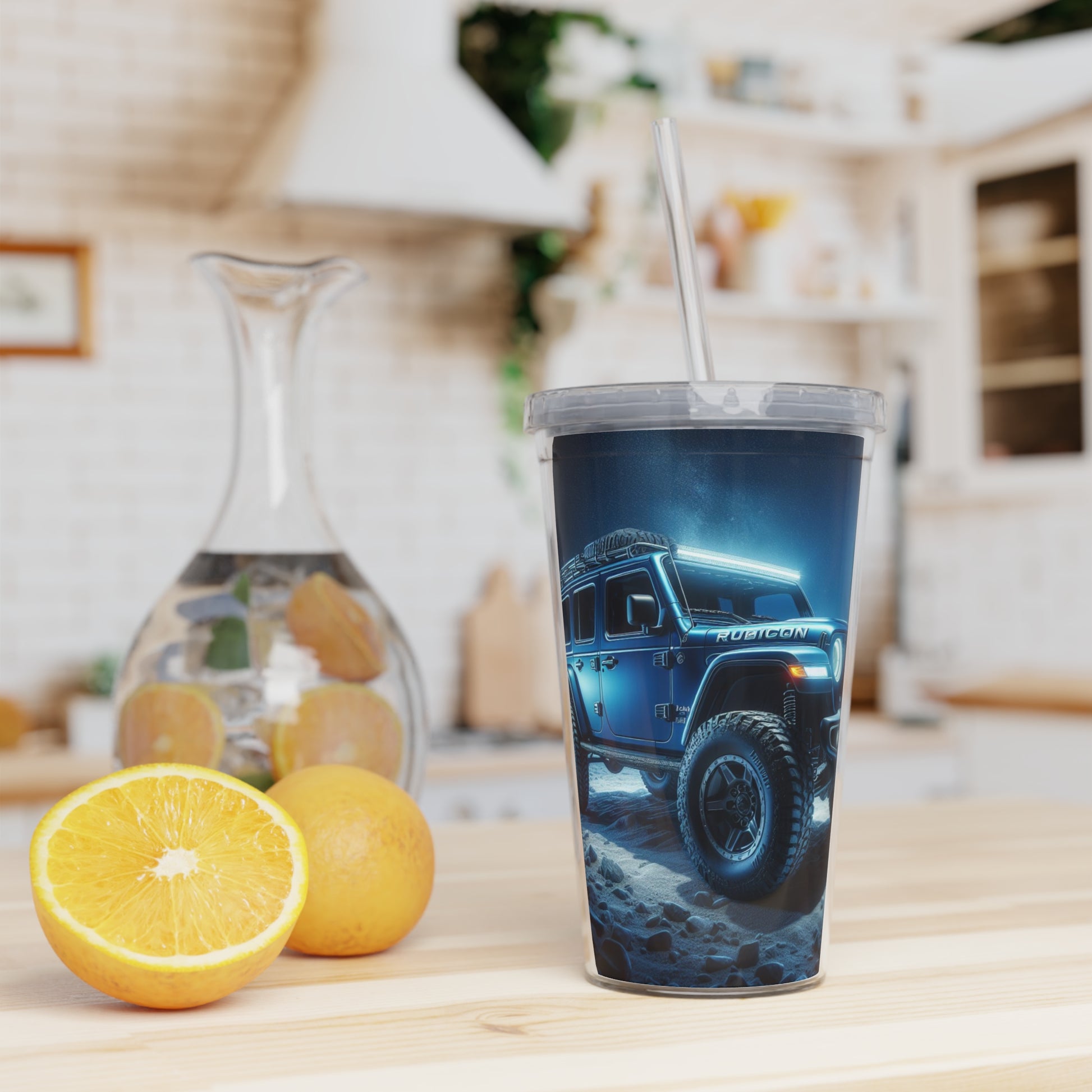 Blue Rubicon Tumbler with Straw Mug Printify
