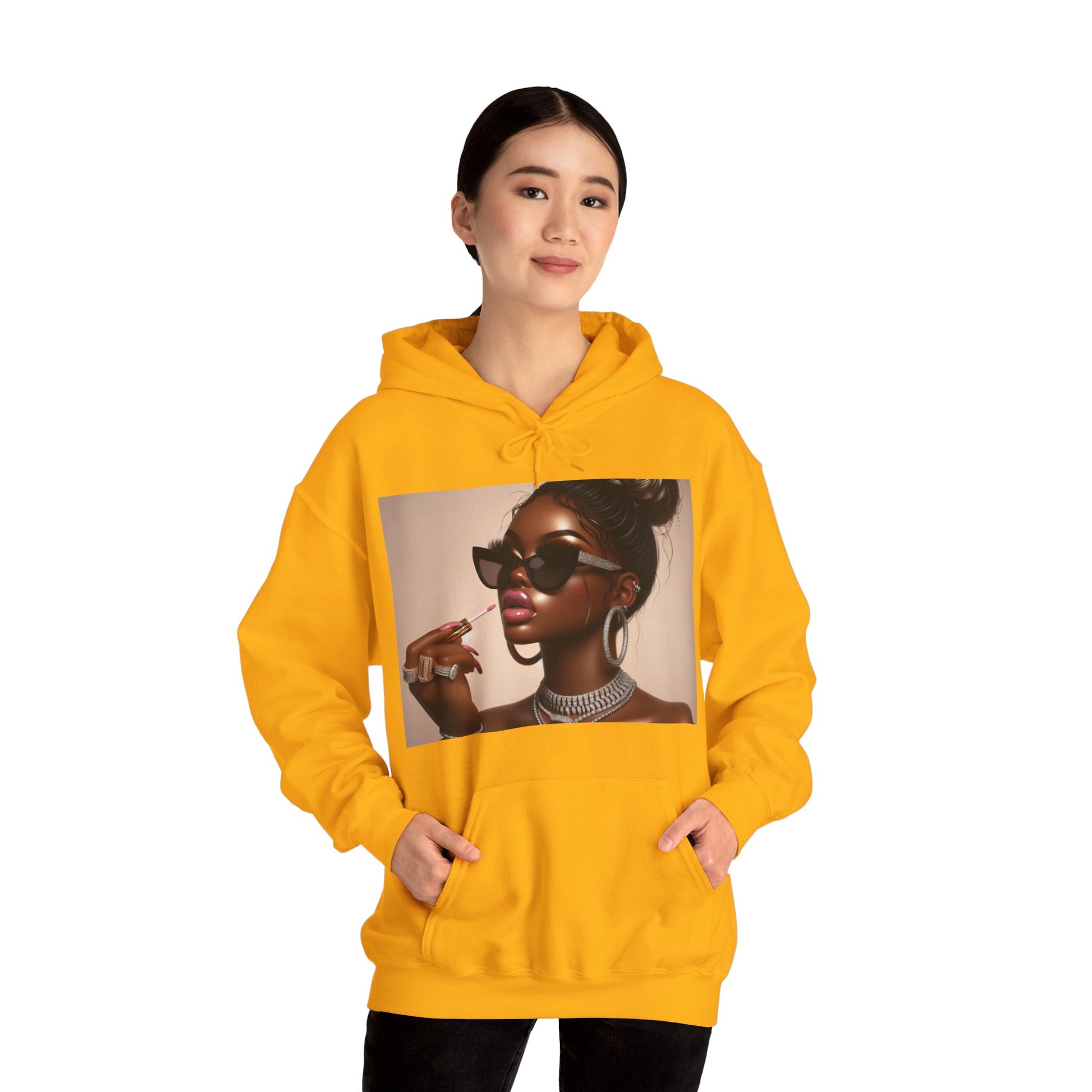 My Lip Gloss is Poppin Hoodie Hoodie Printify