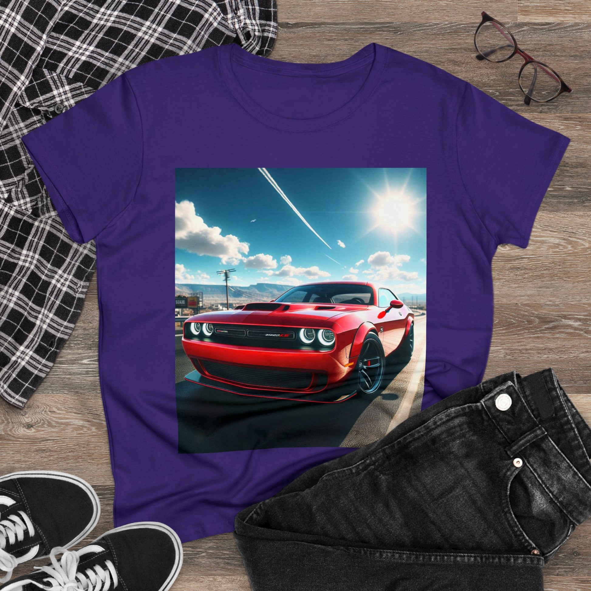 Red Challenger T-Shirt T-Shirt Printify