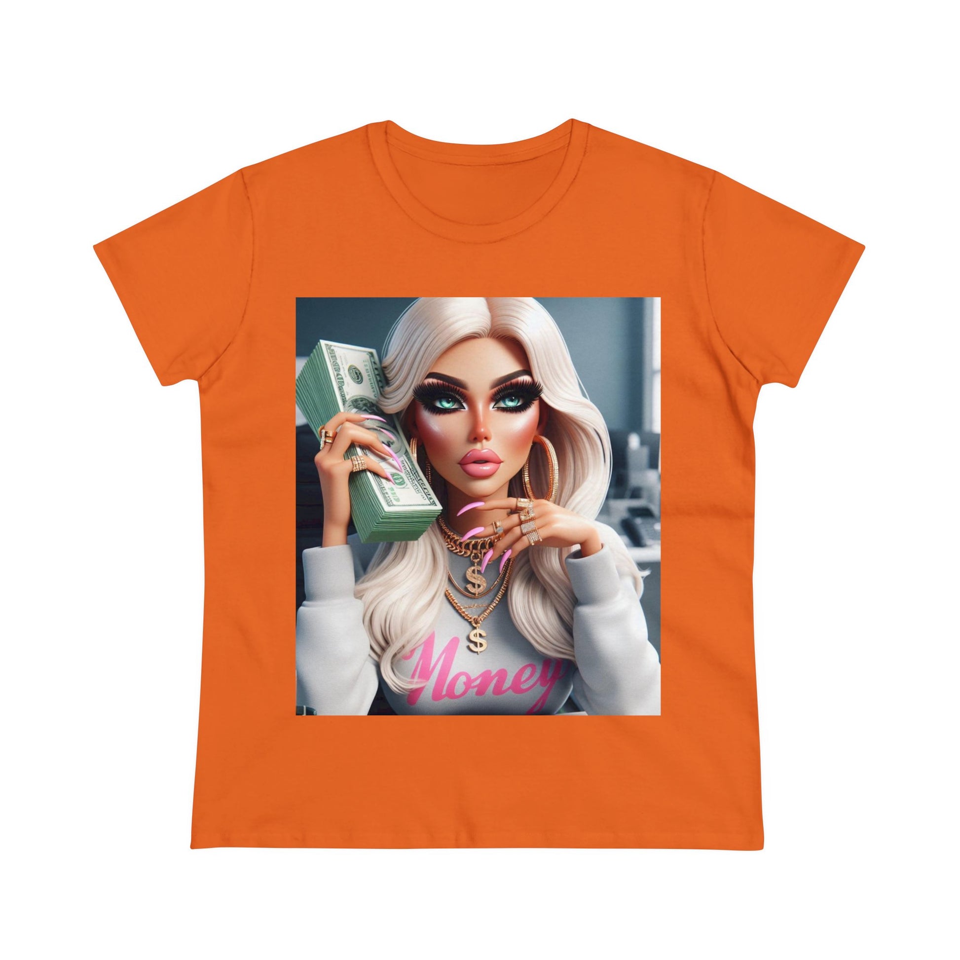 Money T-Shirt T-Shirt Printify Orange S