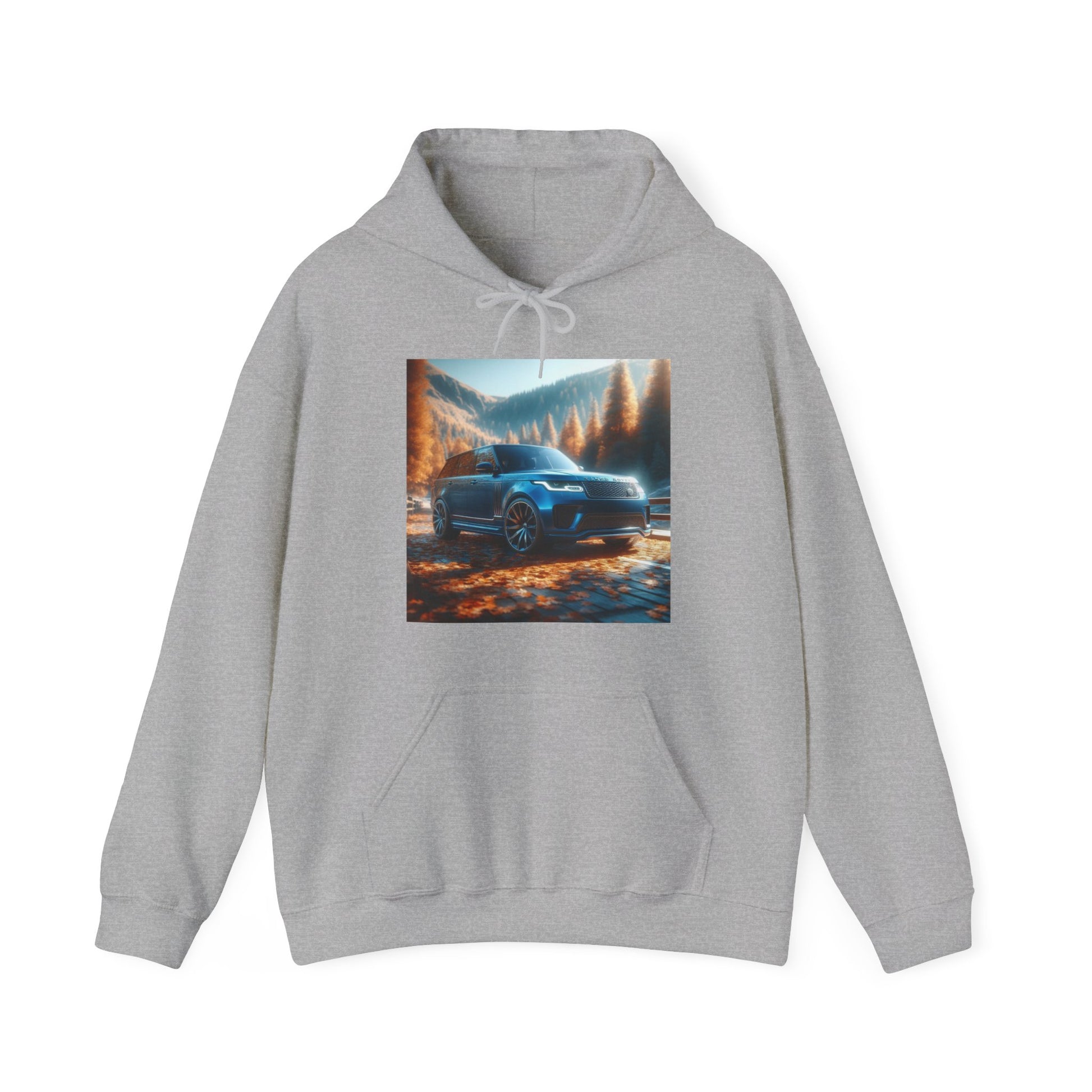 Blue Range Rover Hoodie Hoodie Printify Sport Grey S
