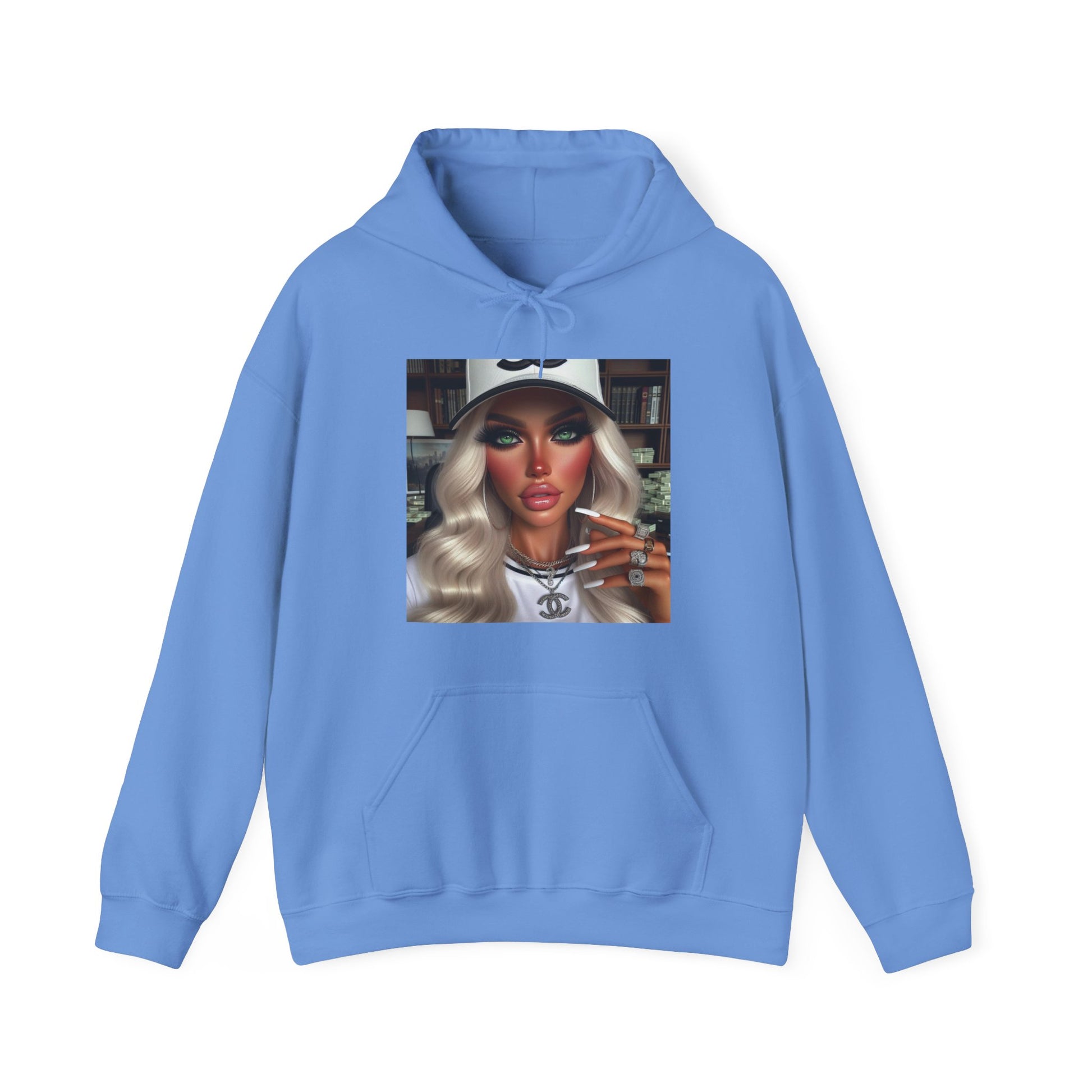 Big Money Hoodie Hoodie Printify Carolina Blue S