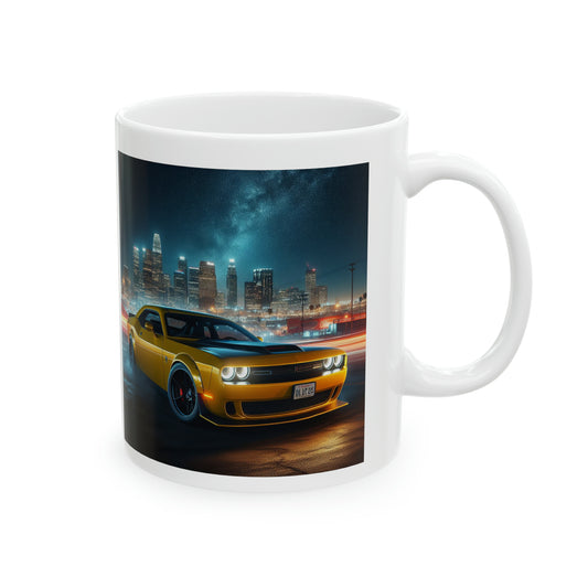 Yellow Challenger Mug Mug Printify