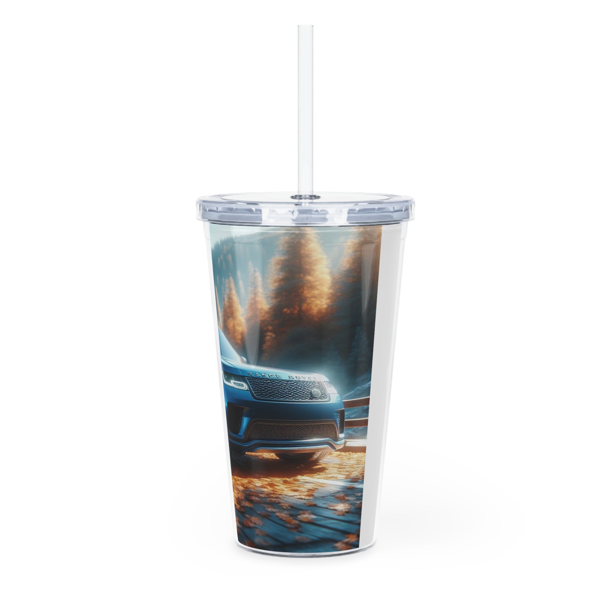 Blue Range Rover Tumbler with Straw Mug Printify