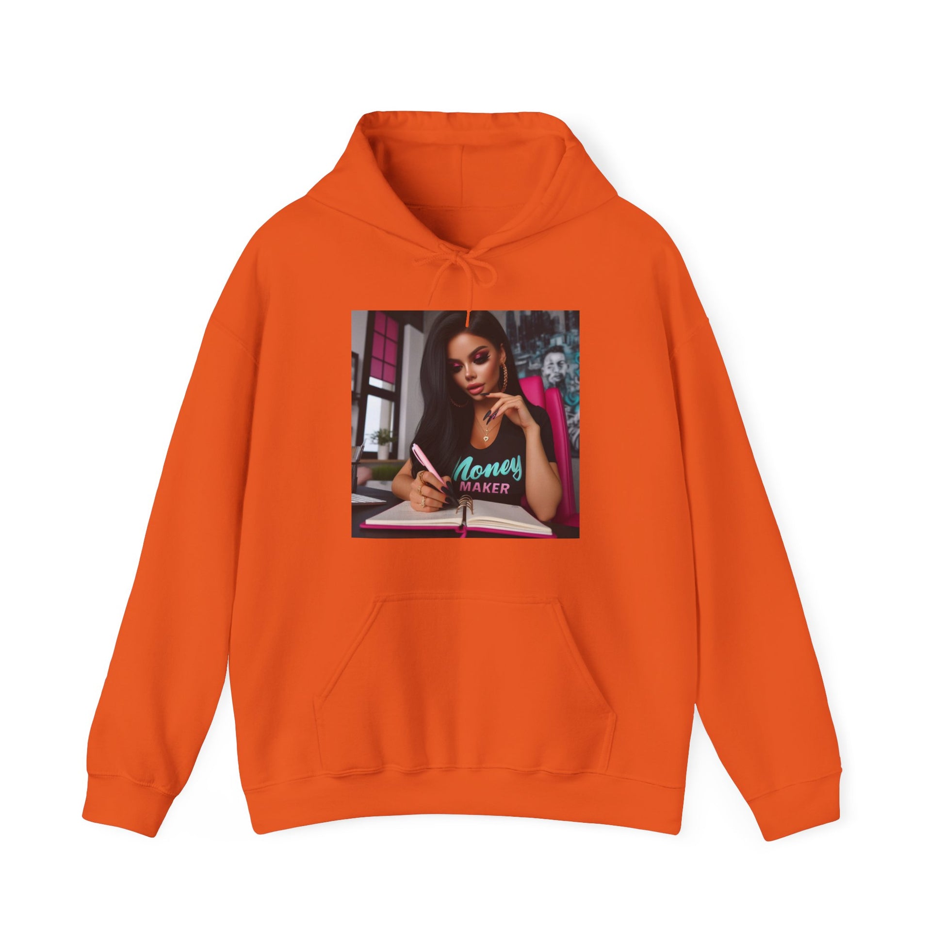 Money Maker Hoodie Hoodie Printify Orange S