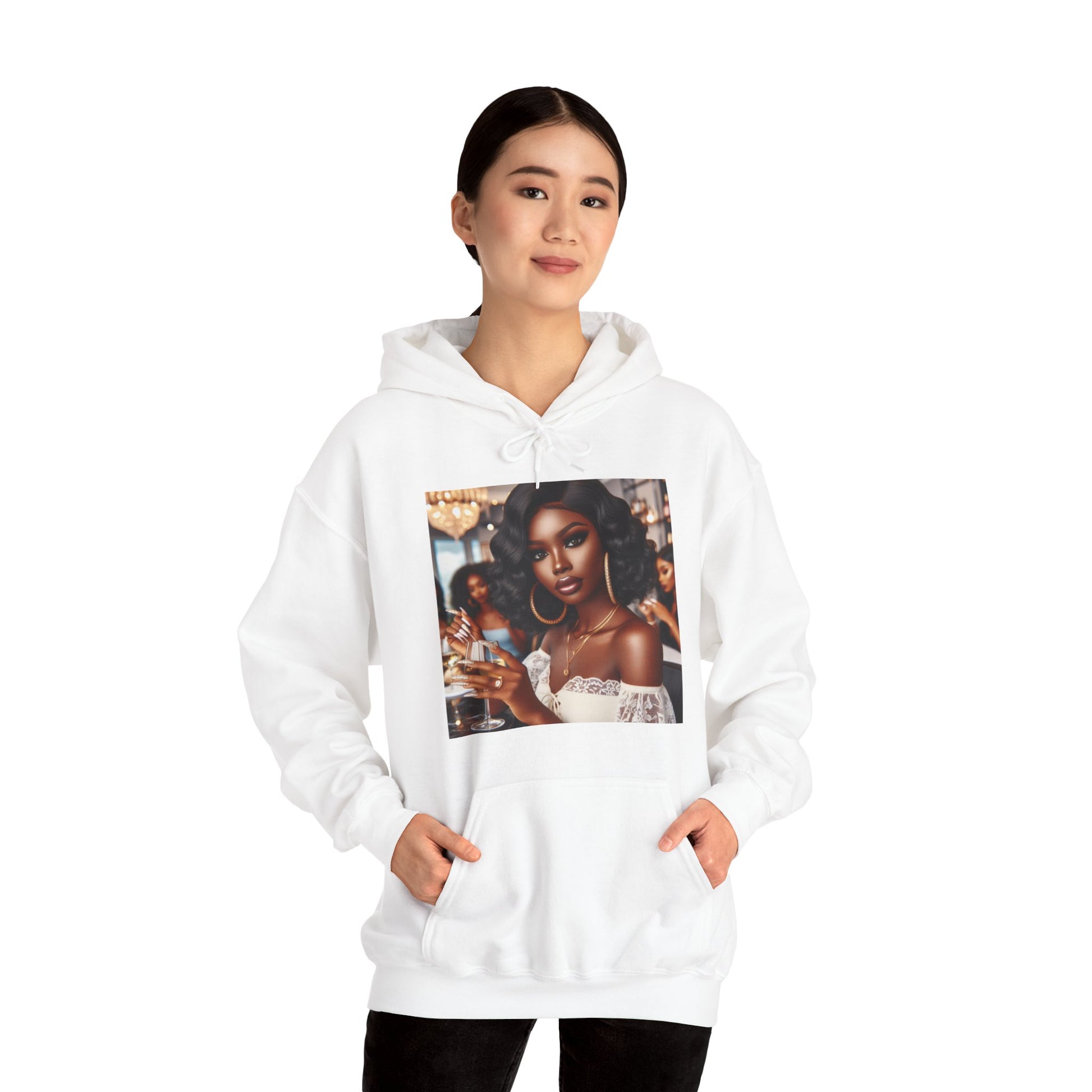 Wine Down Hoodie Hoodie Printify