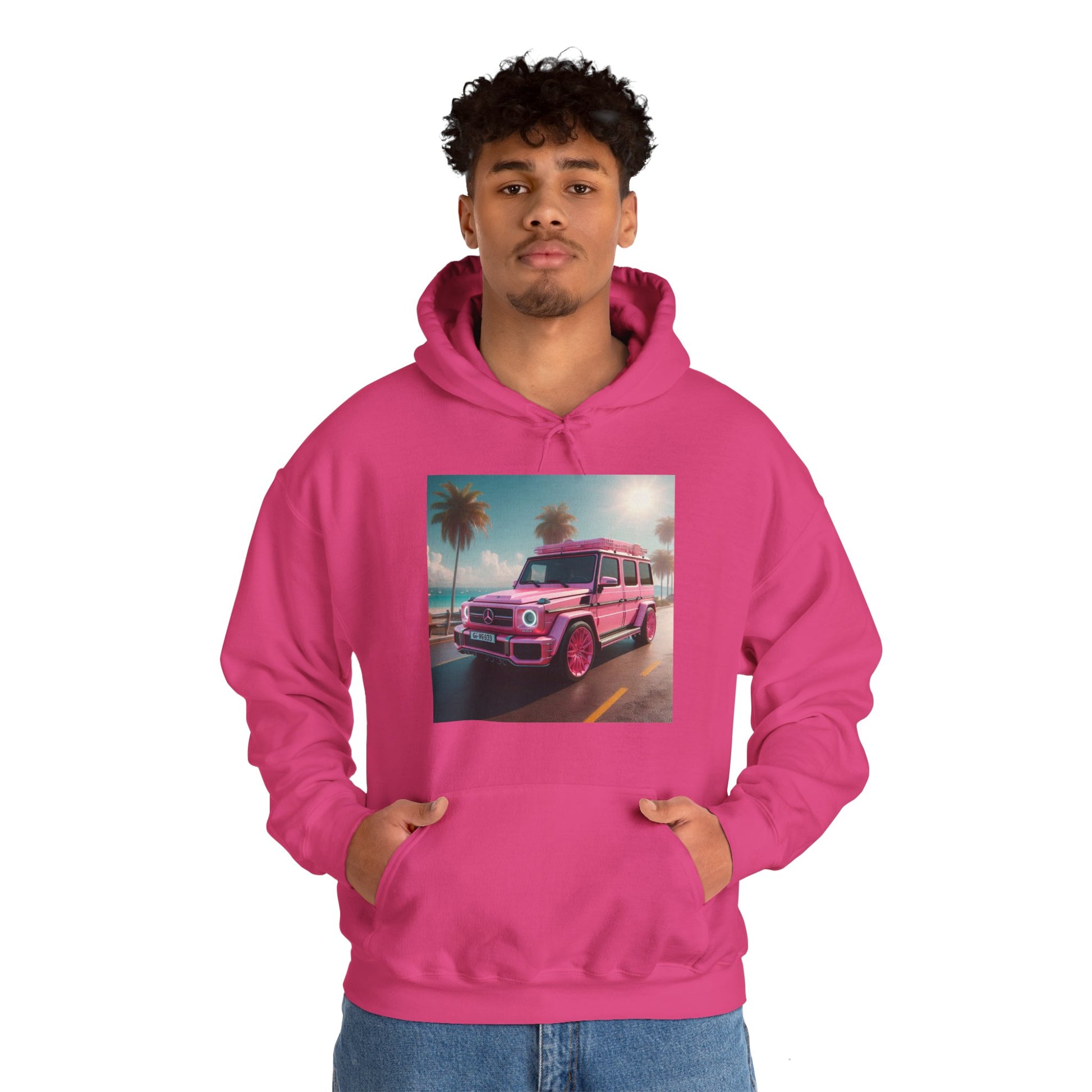 Pink G-Wagon Hoodie Hoodie Printify