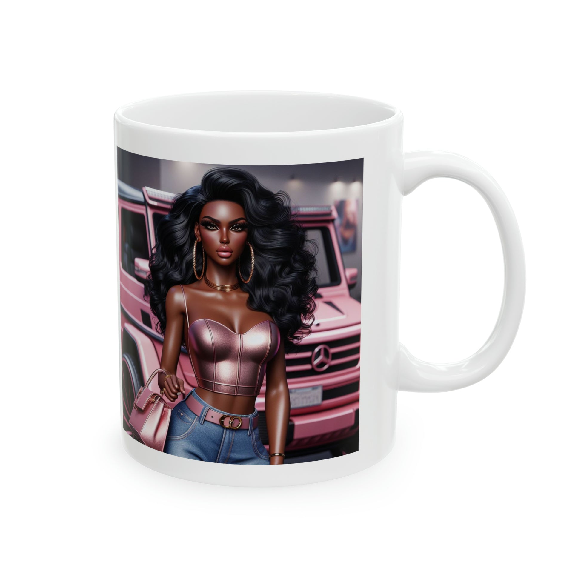 Pink Luxury Mug Mug Printify