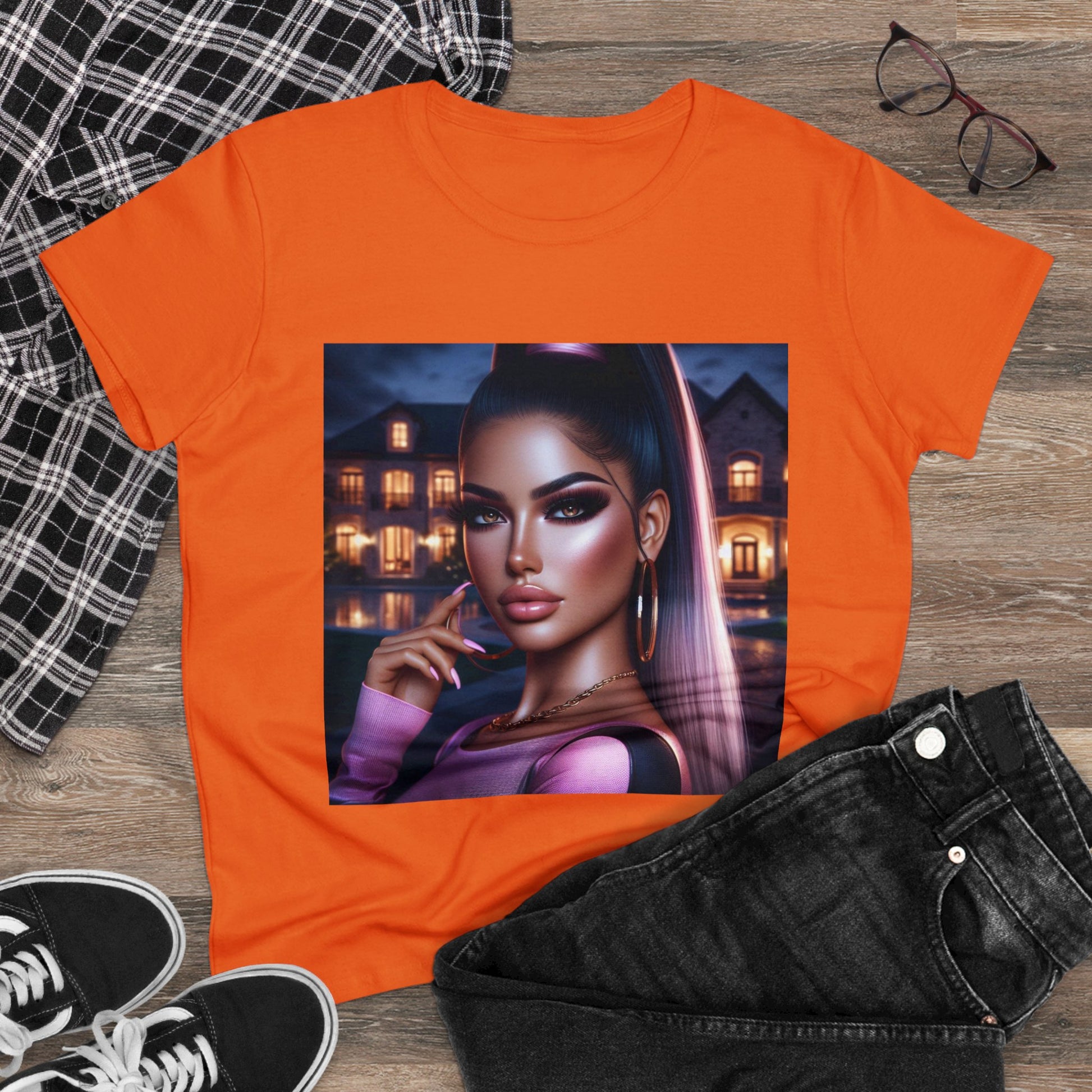 Pink at Night T-Shirt T-Shirt Printify