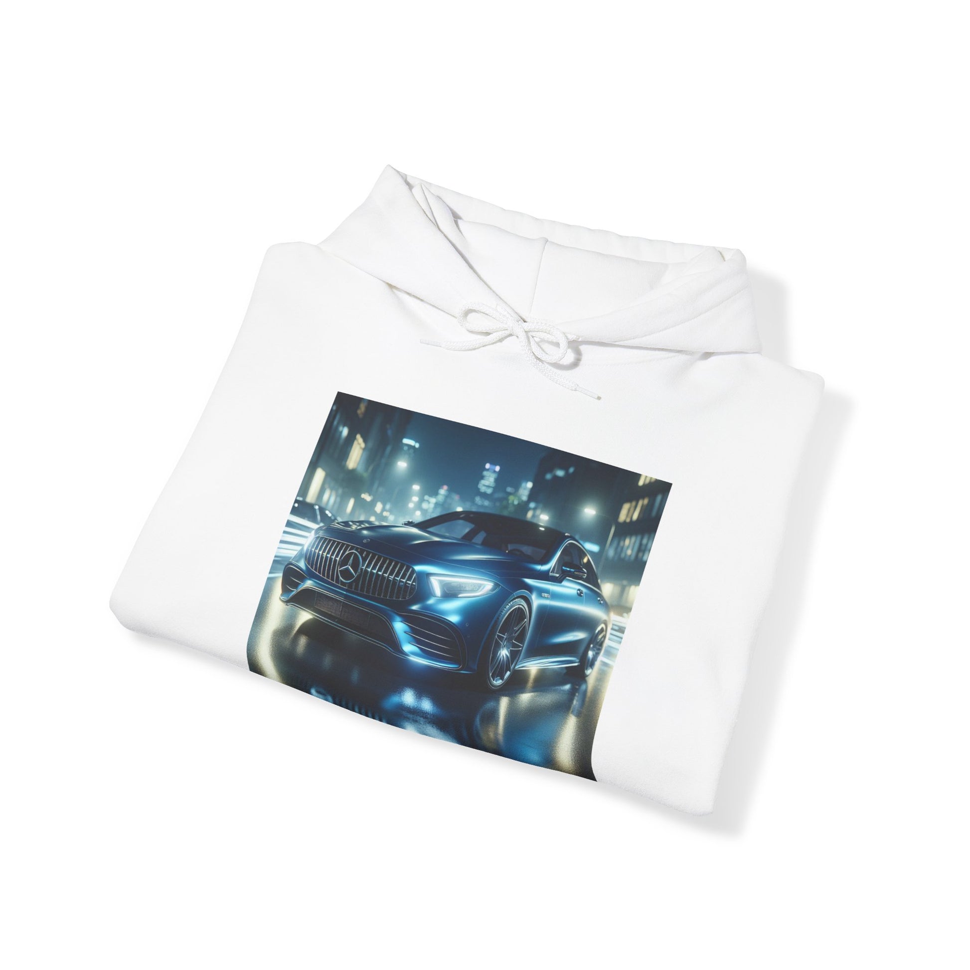 Blue Mercedes Hoodie Hoodie Printify