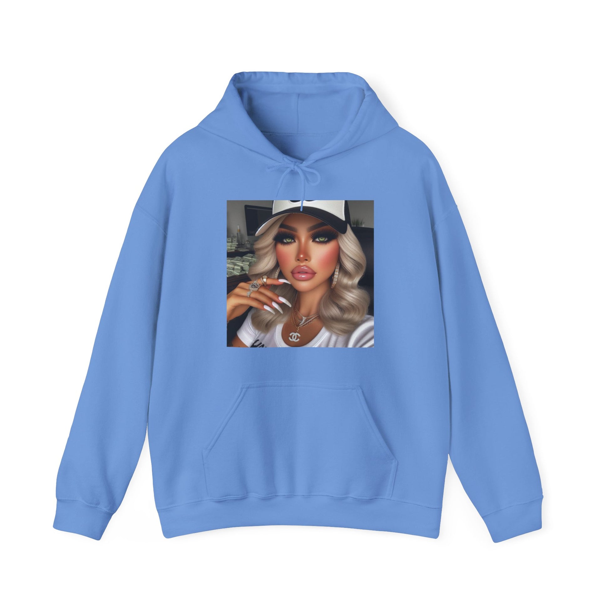 Big Money Hoodie Hoodie Printify Carolina Blue S