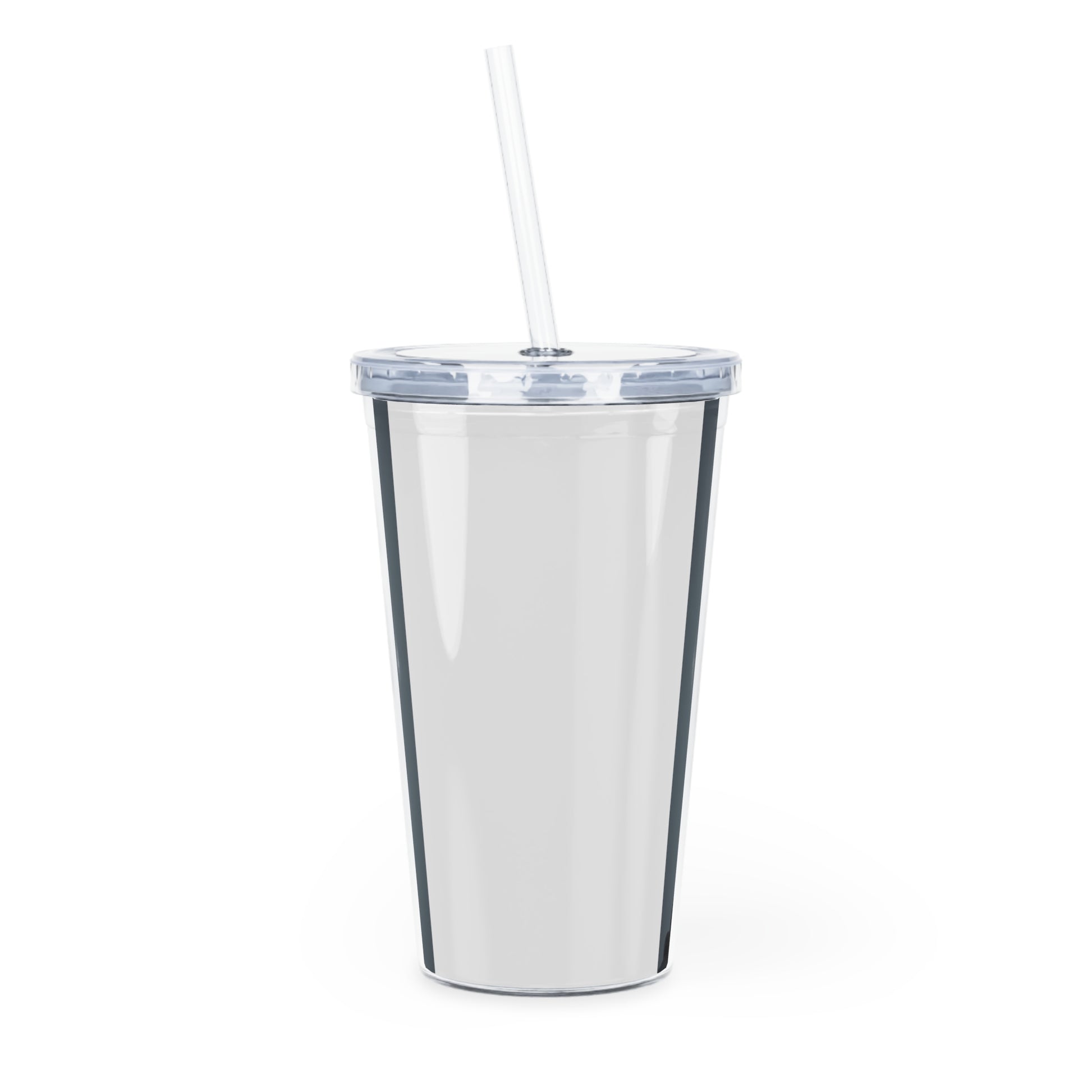 Music Vibes Plastic Tumbler with Straw Mug Printify