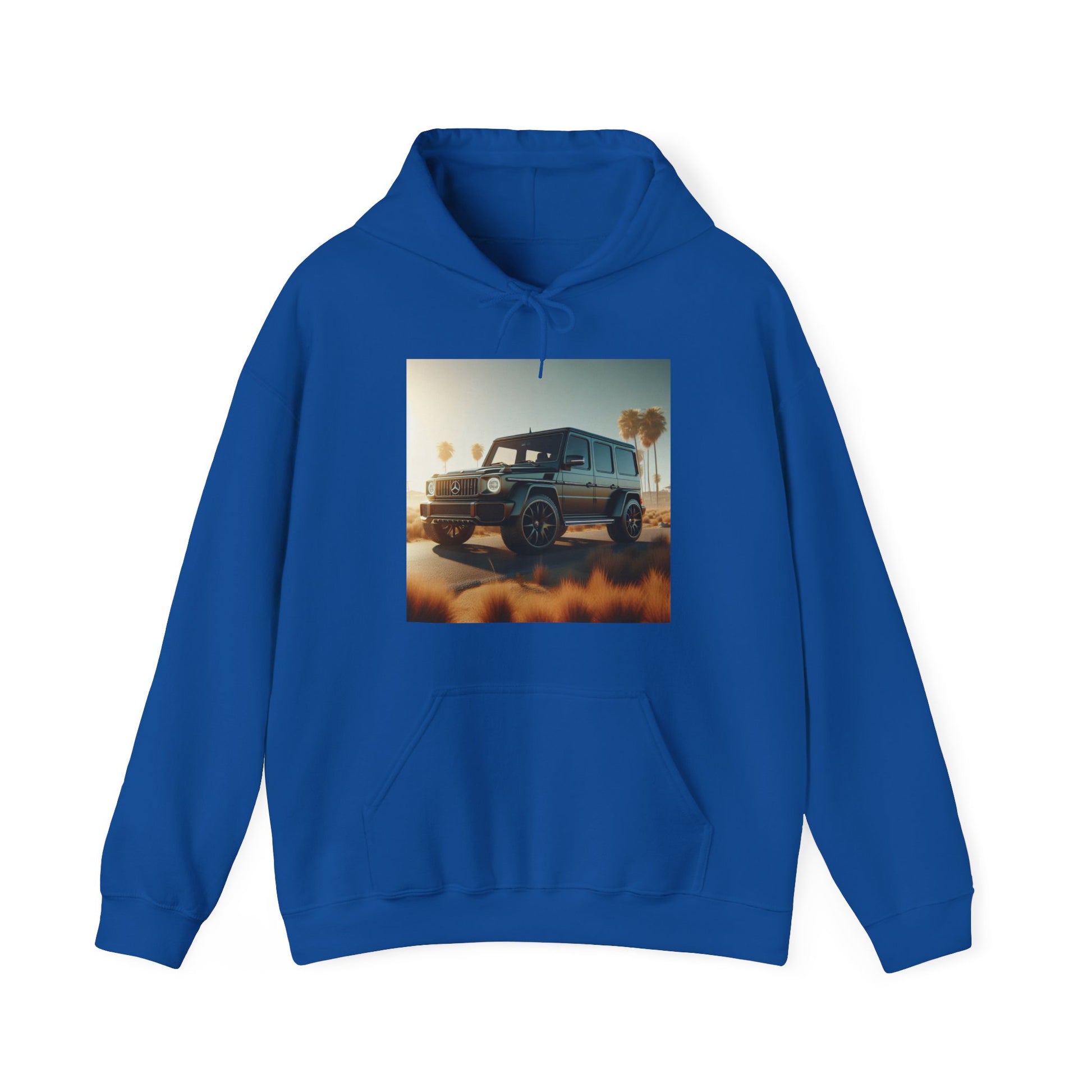 Black G-Wagon Hoodie Hoodie Printify Royal S