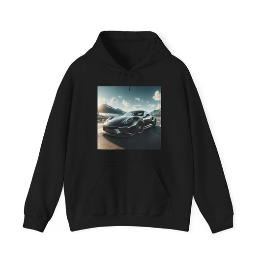 Black Porsche Hoodie Hoodie Printify Black S