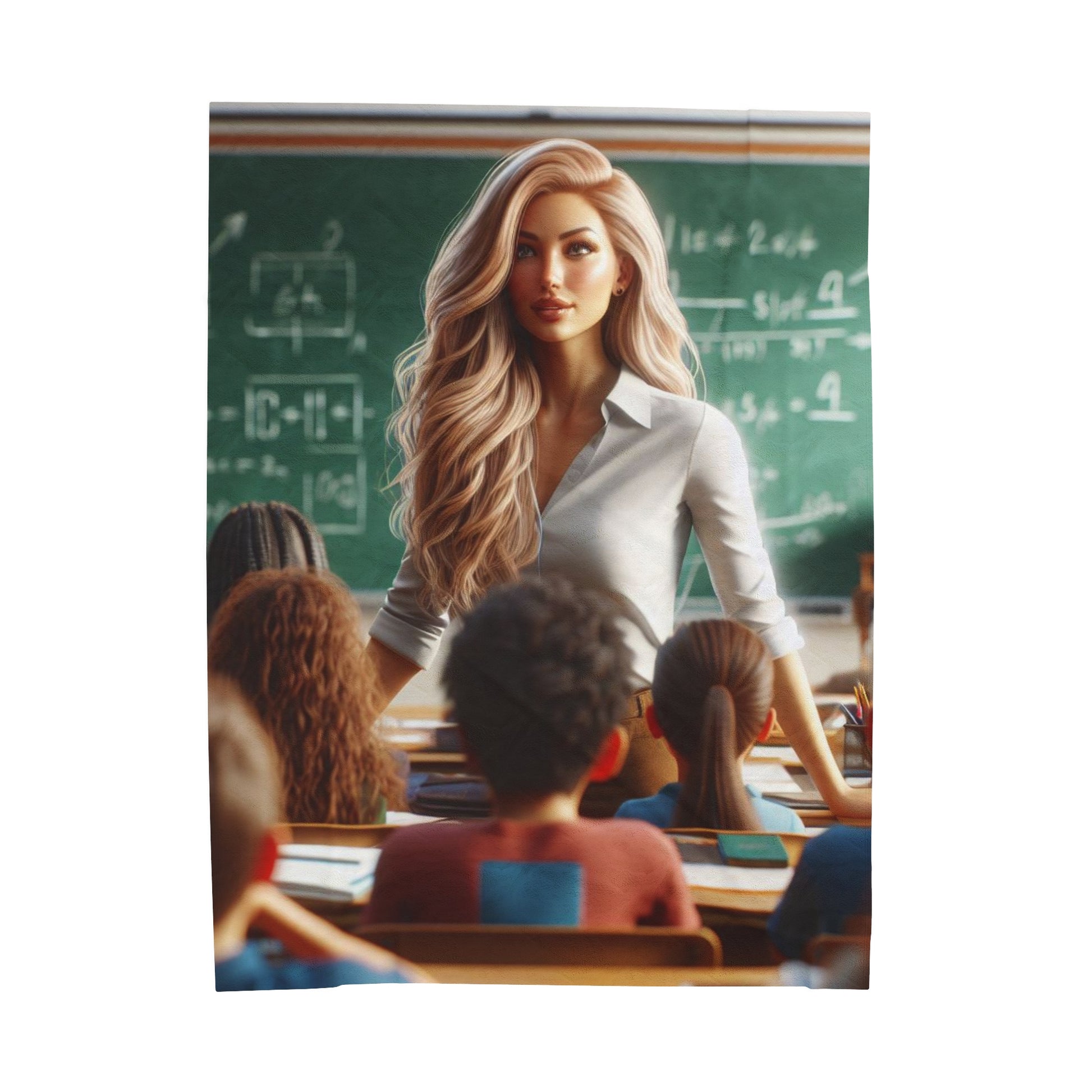 Class in Session Plush Blanket All Over Prints Printify 60" × 80"