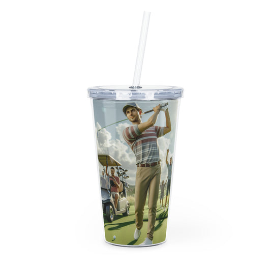 Golf Tournament Tumbler with Straw Mug Printify 20oz Transparent