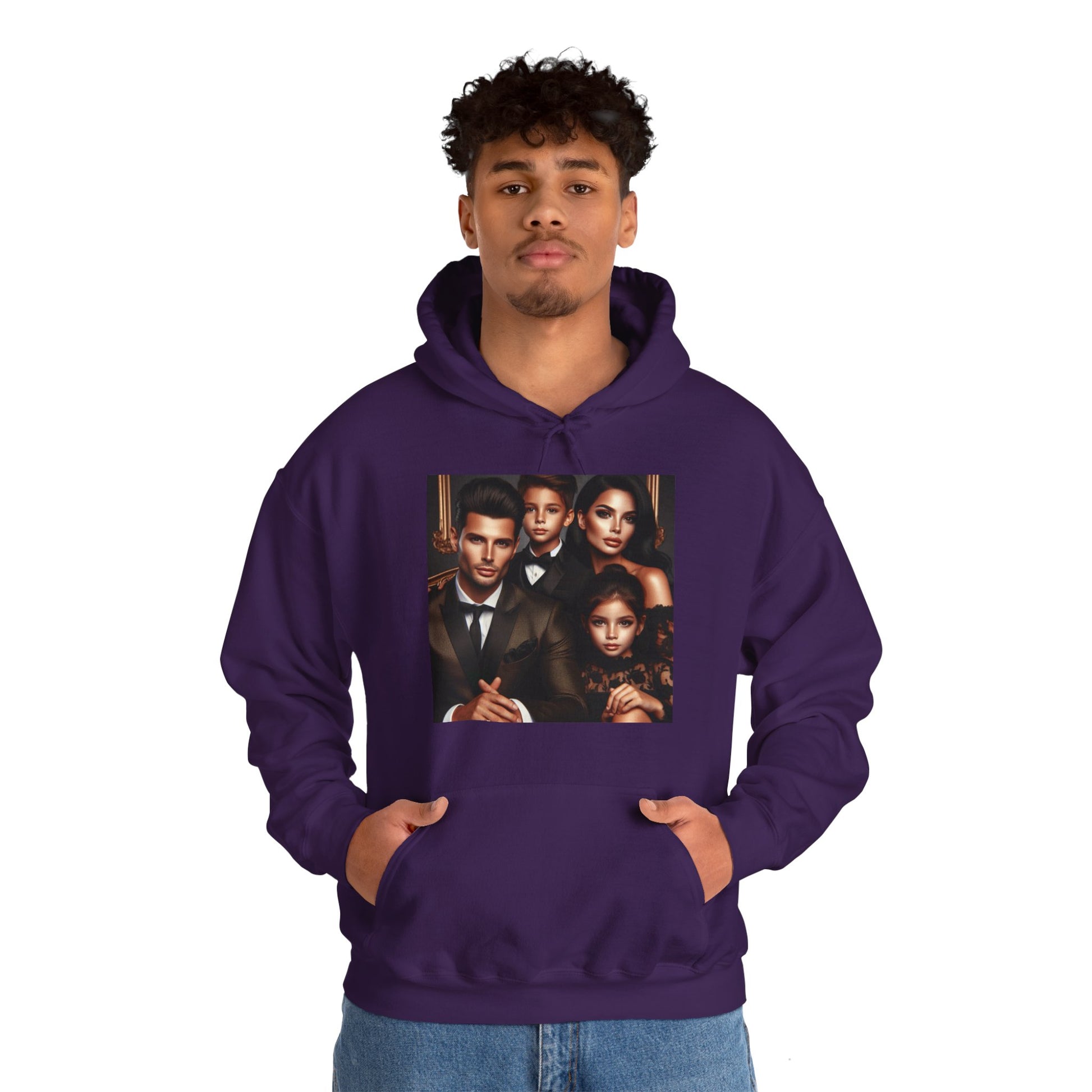 Family Portrait Hoodie Hoodie Printify