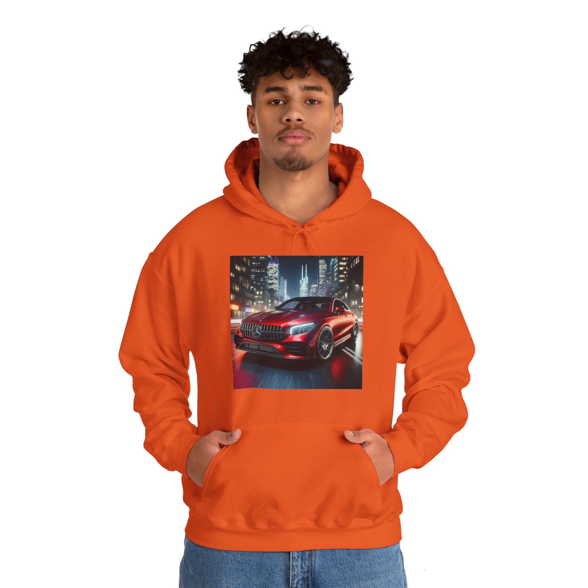 Red Mercedes Hoodie Hoodie Printify