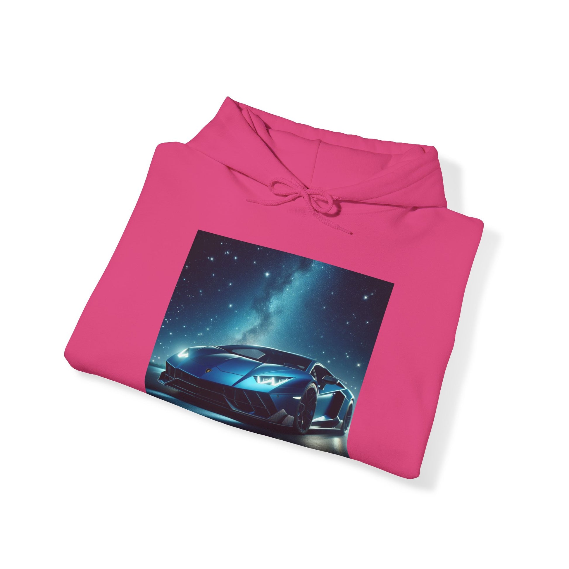 Blue Lamborghini Hoodie Hoodie Printify