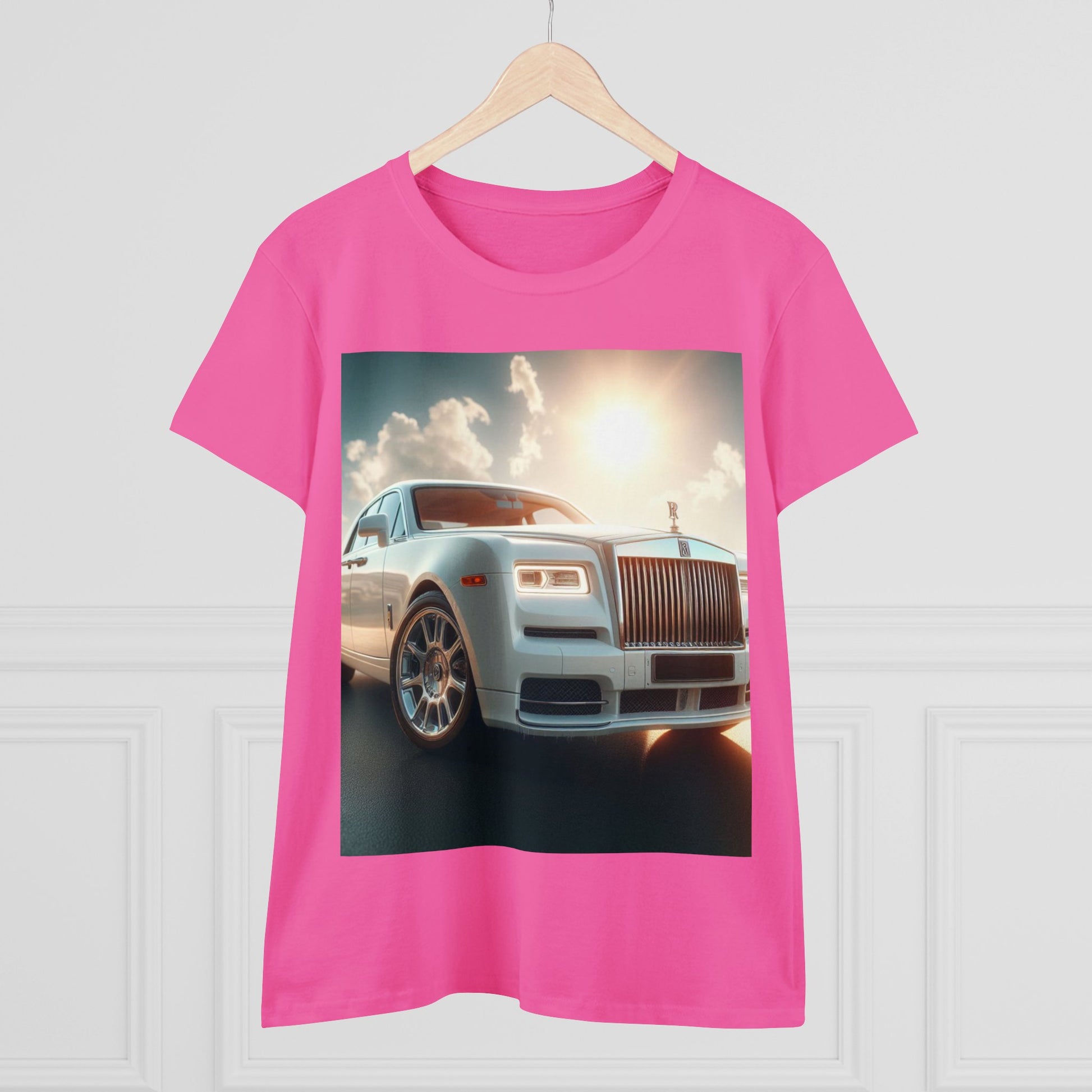 White Rolls Royce T-Shirt T-Shirt Printify