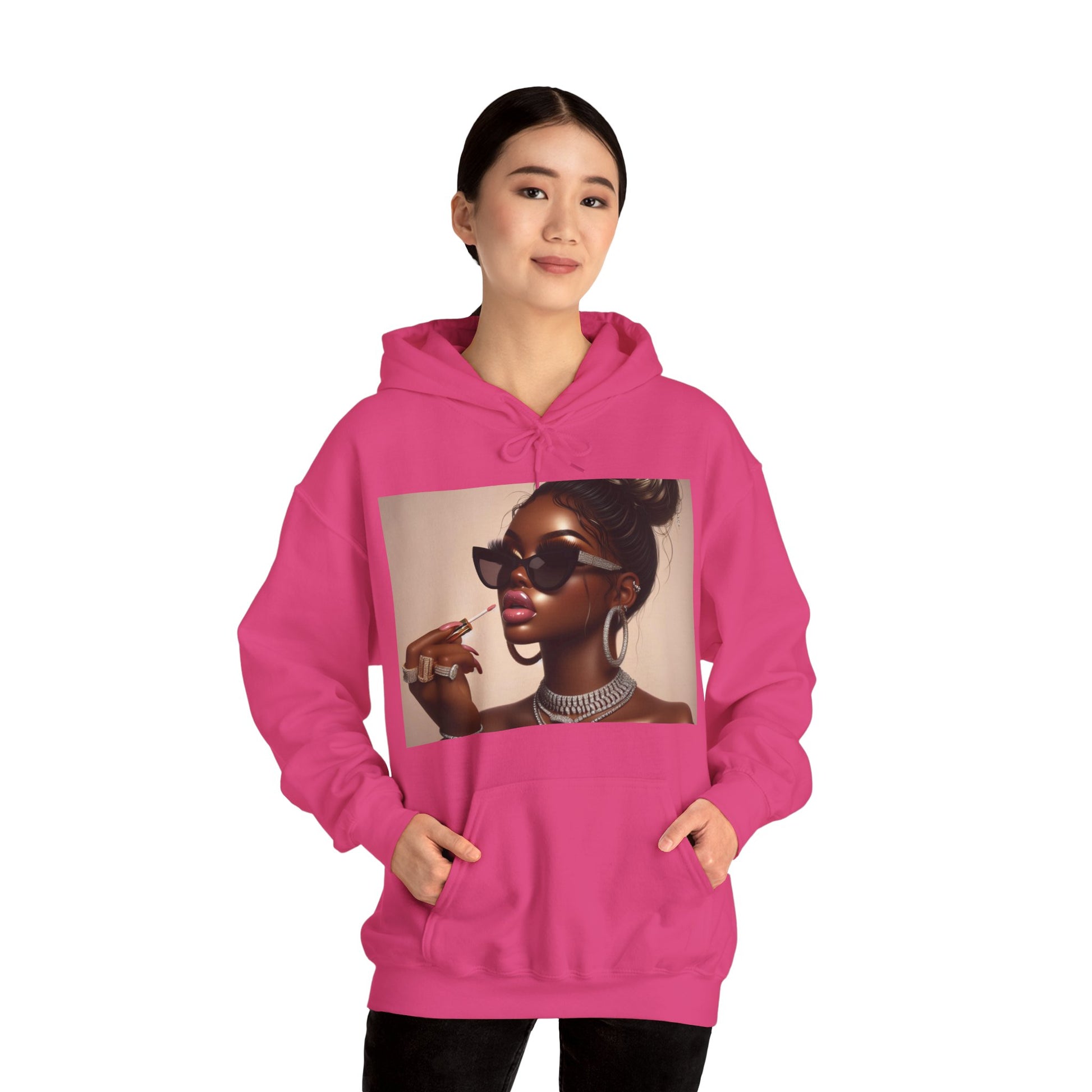 My Lip Gloss is Poppin Hoodie Hoodie Printify