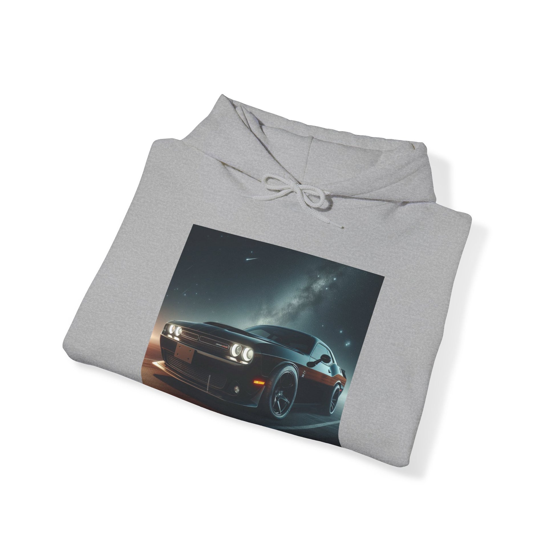 Black Challenger Hoodie Hoodie Printify
