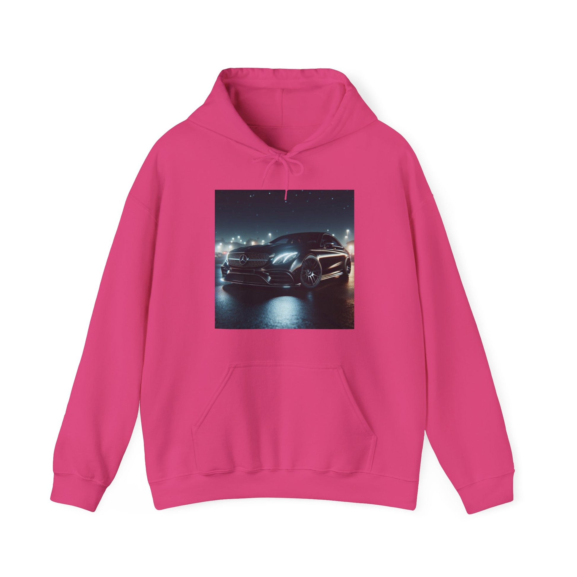 Black Mercedes Hoodie Hoodie Printify Heliconia S