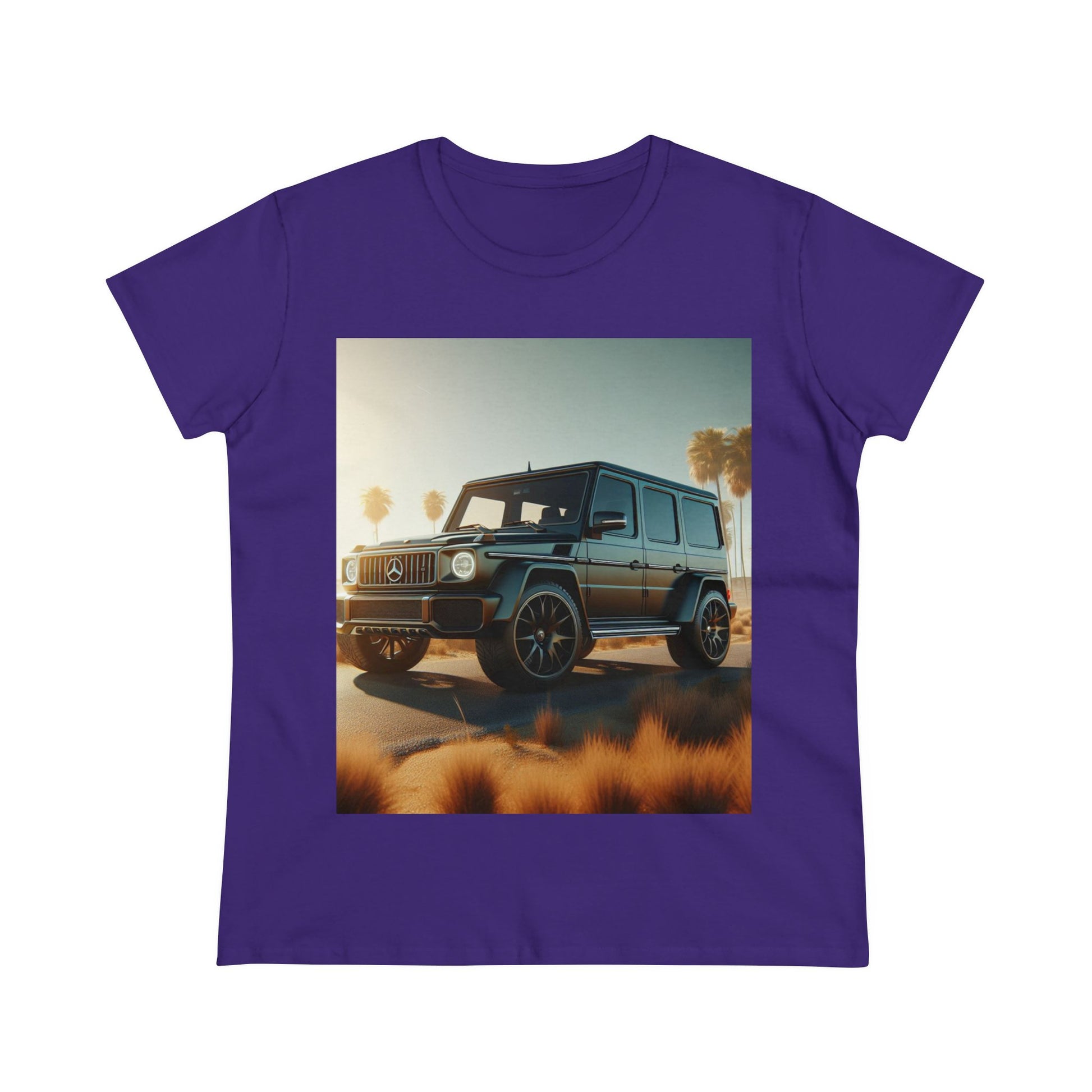 Black G-Wagon T-Shirts T-Shirt Printify Purple S