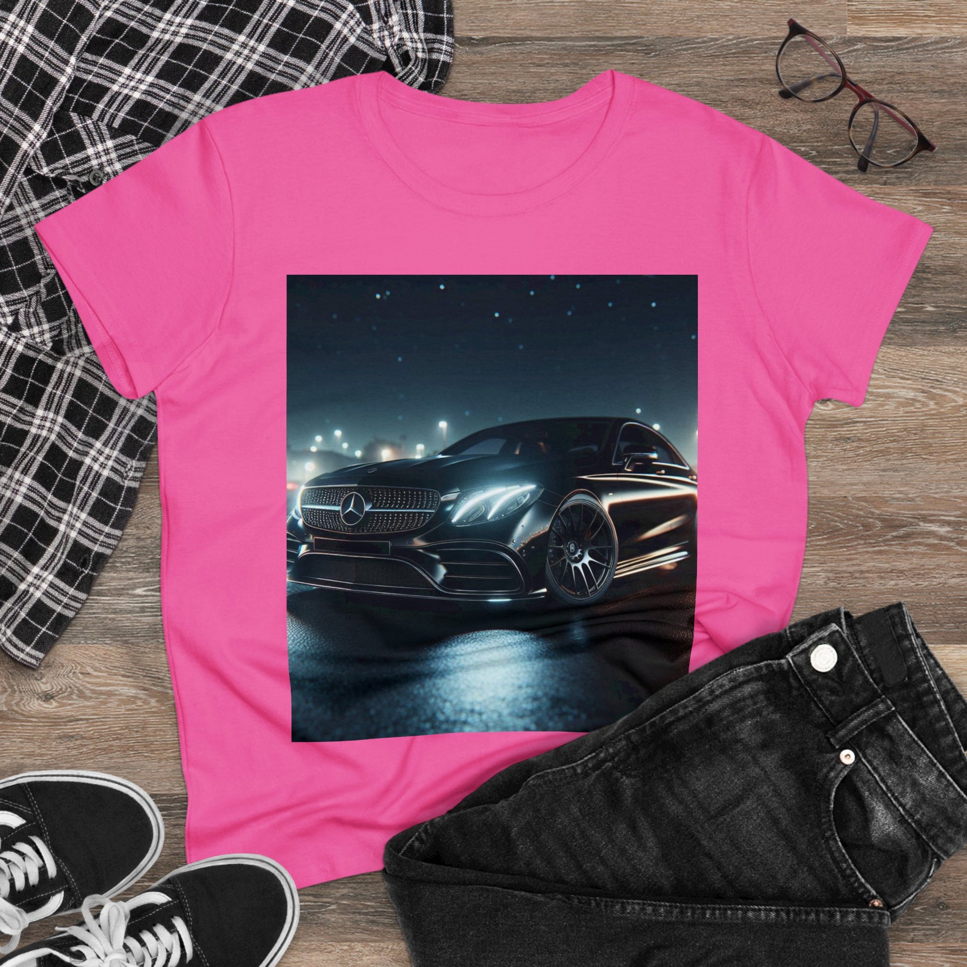 Black Mercedes T-Shirt T-Shirt Printify