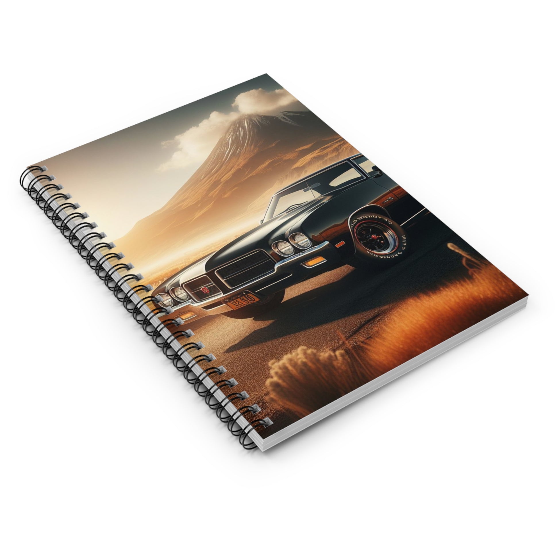 1972 Black Buick Gran Sport Spiral Notebook Paper products Printify