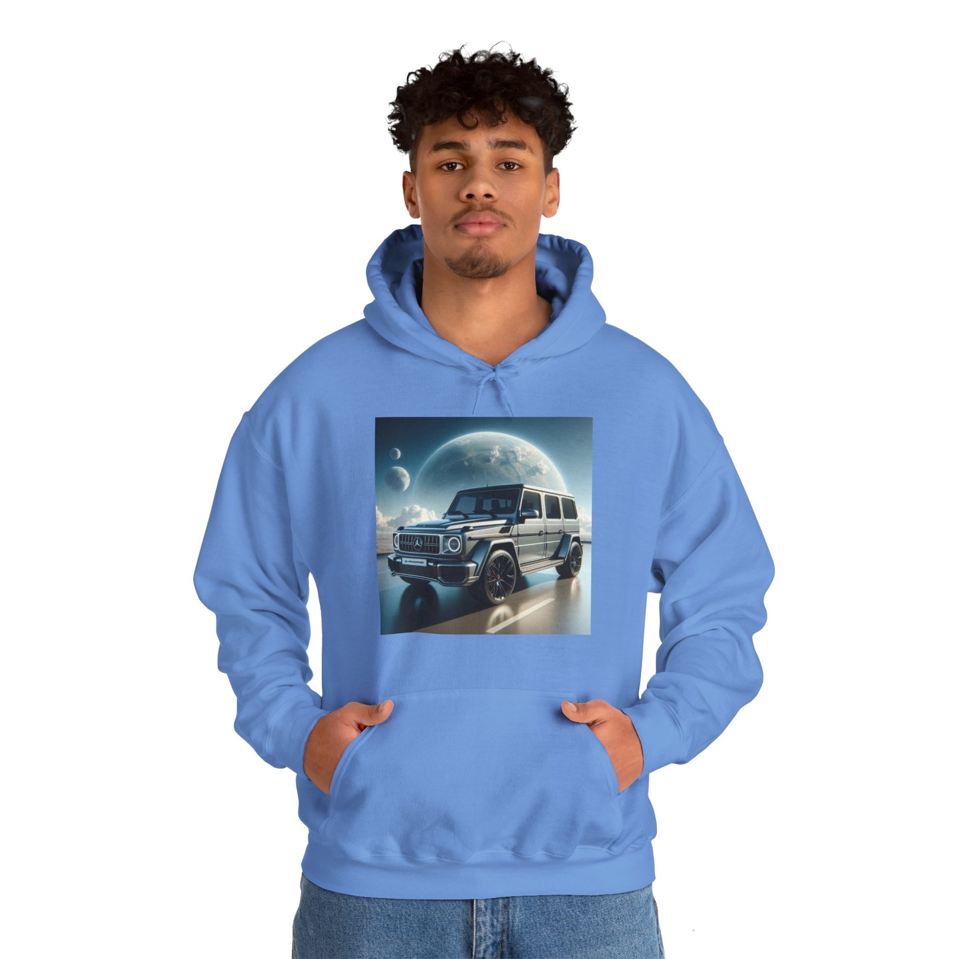 Silver G-Wagon Hoodie Hoodie Printify