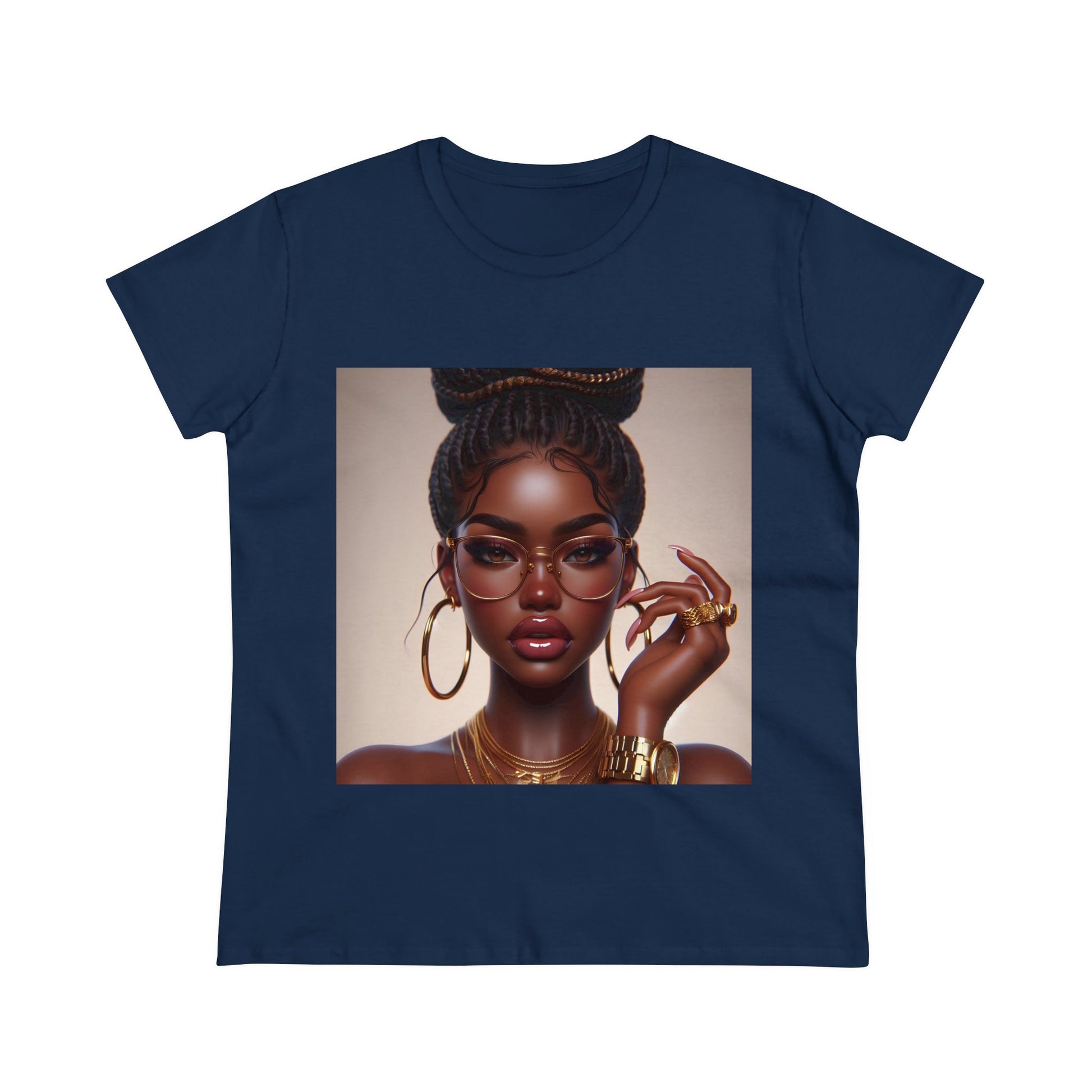 Chocolate Gold T-Shirt T-Shirt Printify Navy S