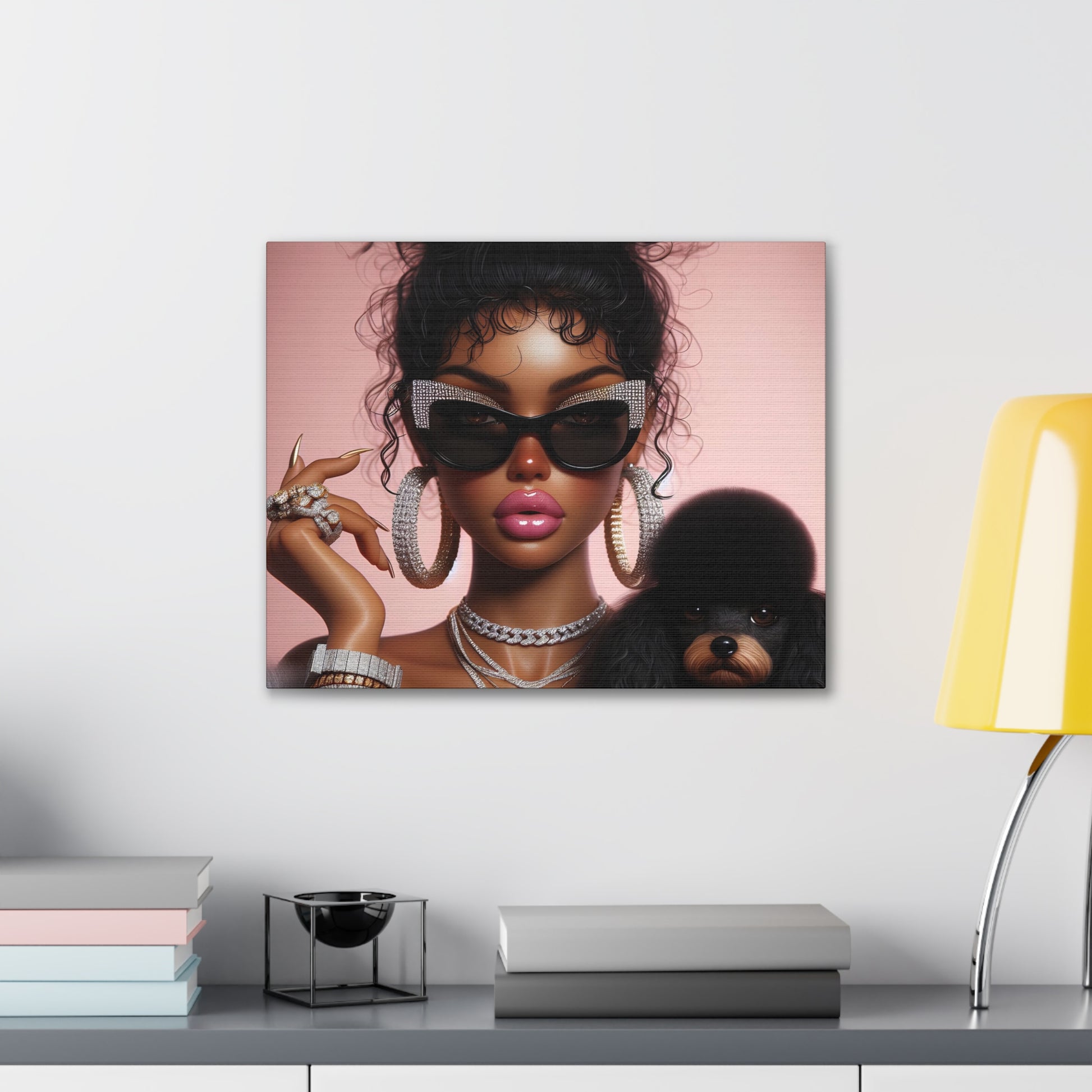 My Dog and I Canvas Canvas Printify 20″ x 16″ (Horizontal) 0.75''