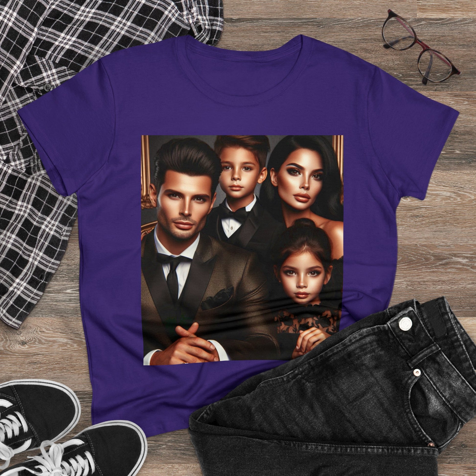 Family Portrait T-Shirt T-Shirt Printify
