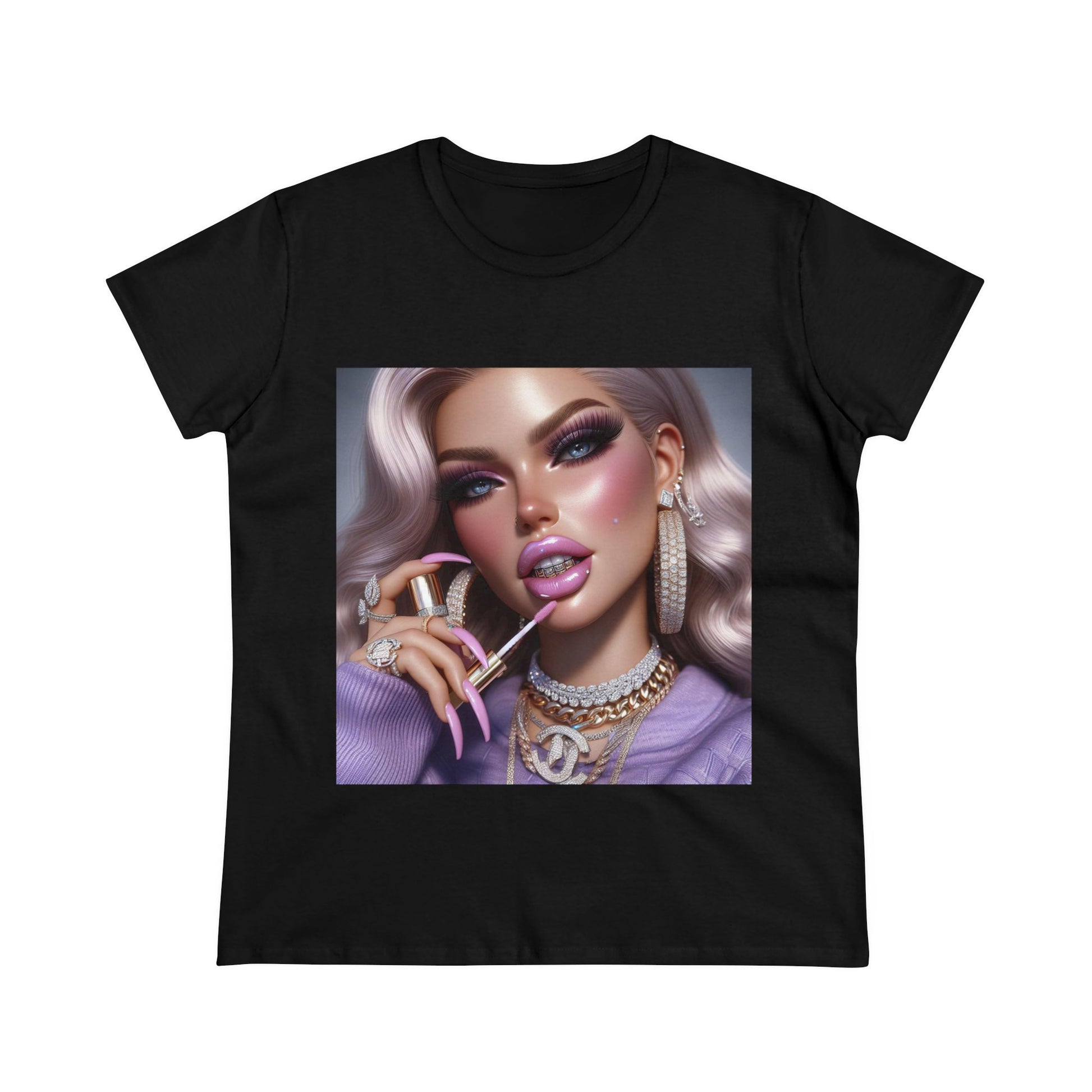 Gloss Up T-Shirt T-Shirt Printify Black S