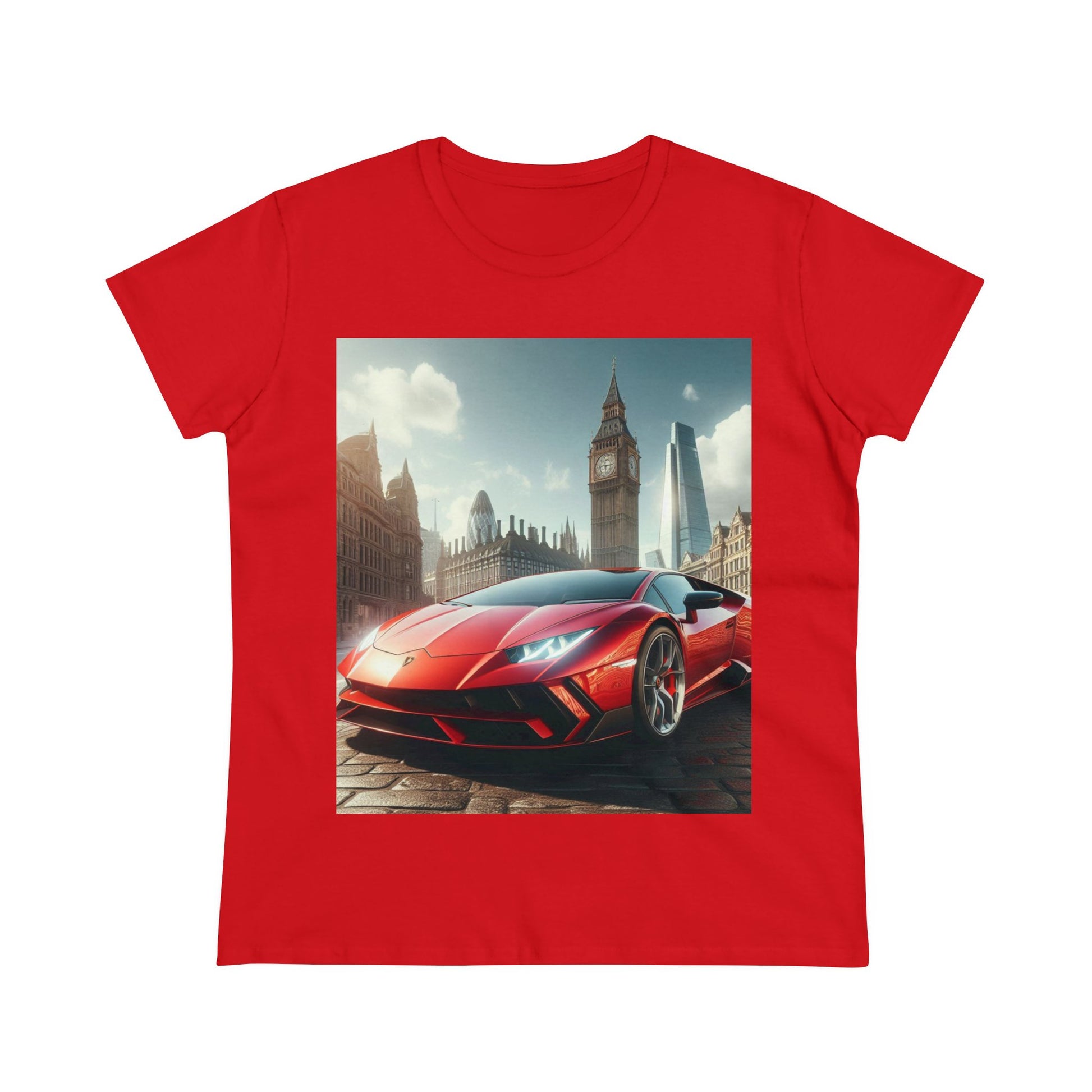 Red Lamborghini T-Shirt T-Shirt Printify Red S