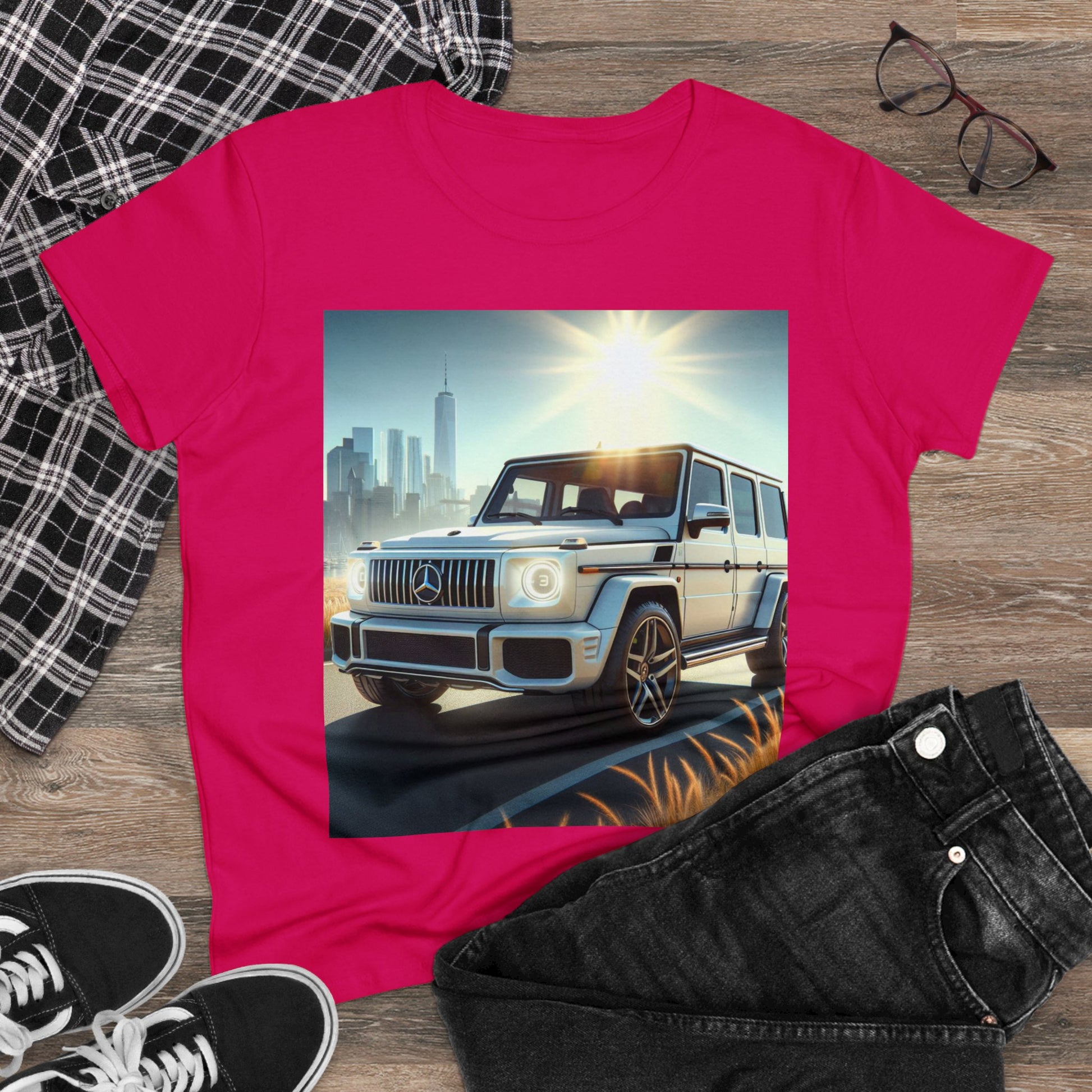 White G-Wagon T-Shirt T-Shirt Printify