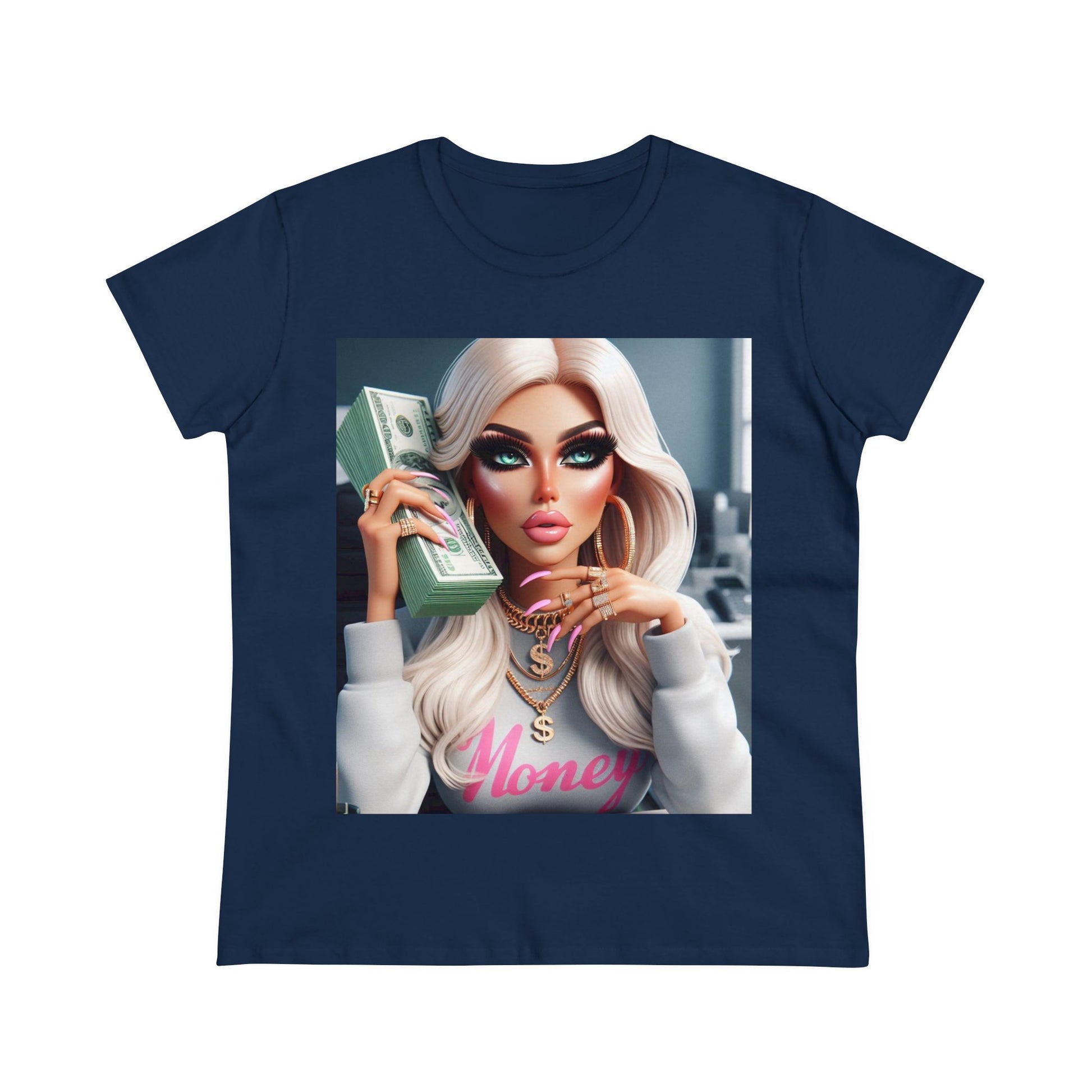 Money T-Shirt T-Shirt Printify Navy S