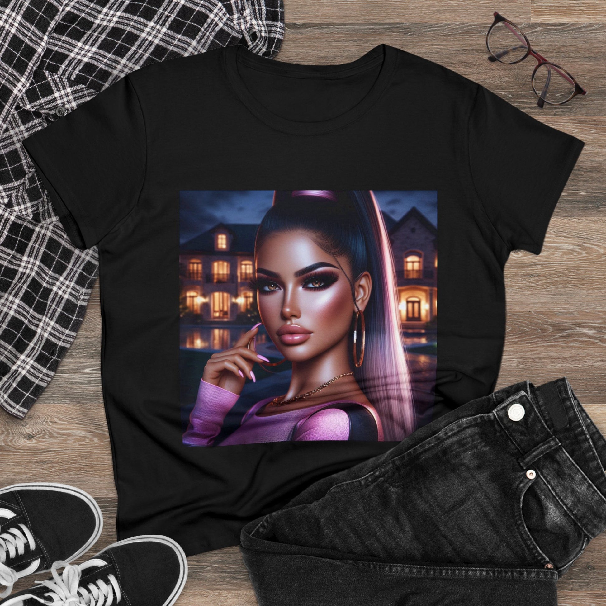 Pink at Night T-Shirt T-Shirt Printify